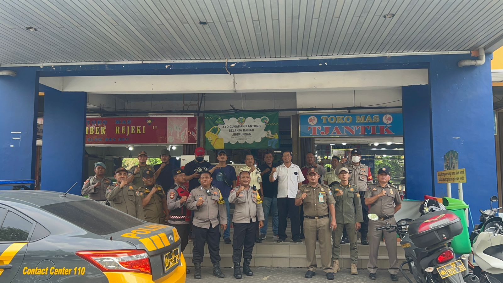 Polsek Koja Gelar Patroli KRYD, Jaga Keamanan Sentra Ekonomi