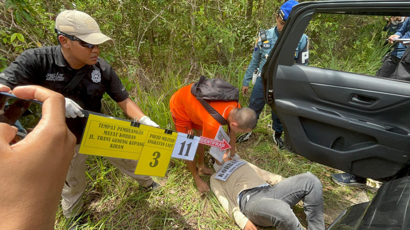 Transparan Tangani Perkara Pembunuhan di Jalan Trans Gunung Kupang Kiram Banjarbaru Kalsel, TNI AL Gelar Rekonstruksi Terbuka
