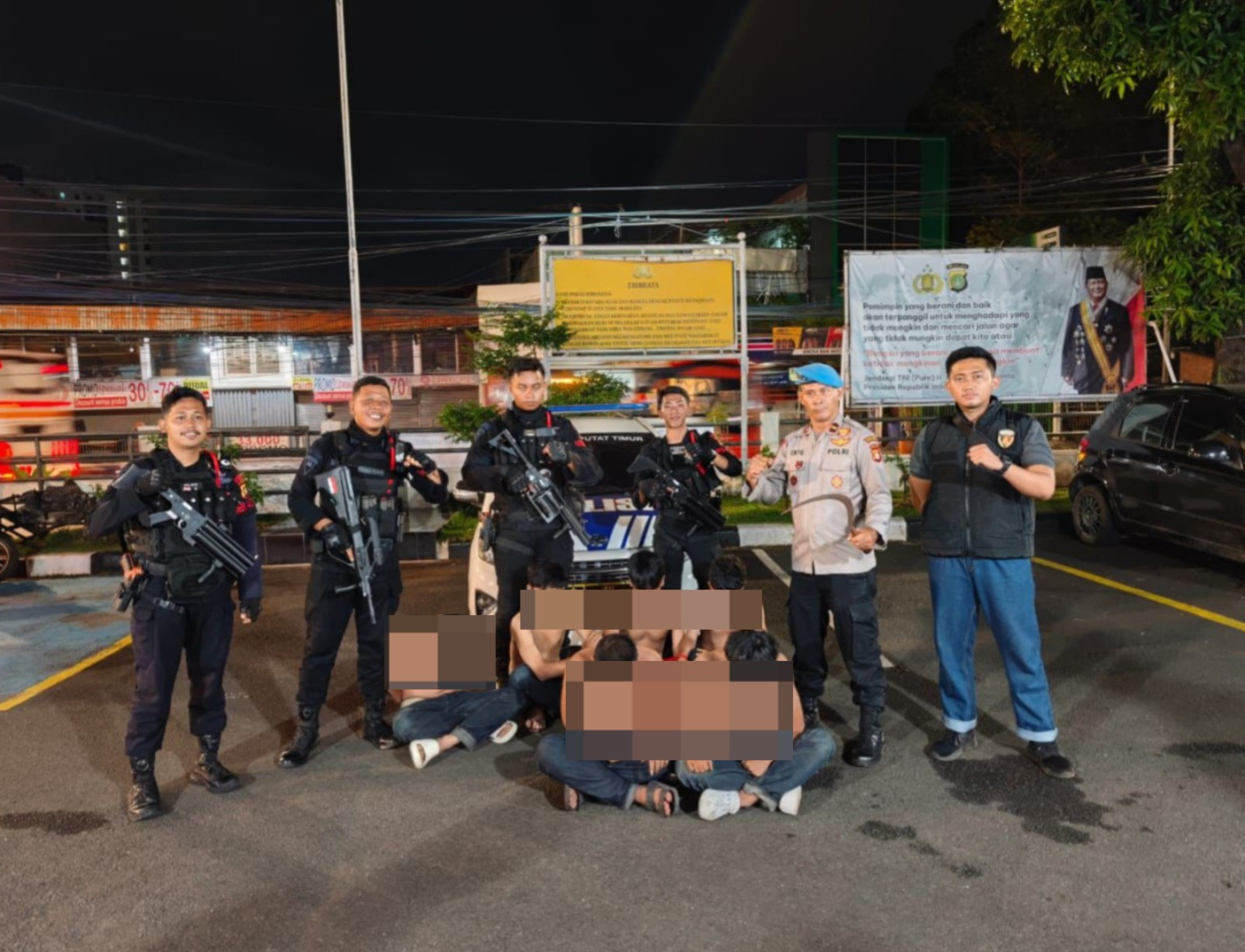 Brimob Metro Jaya Berhasil Mengamankan Enam Pemuda yang Hendak Tawuran di Ciputat Timur