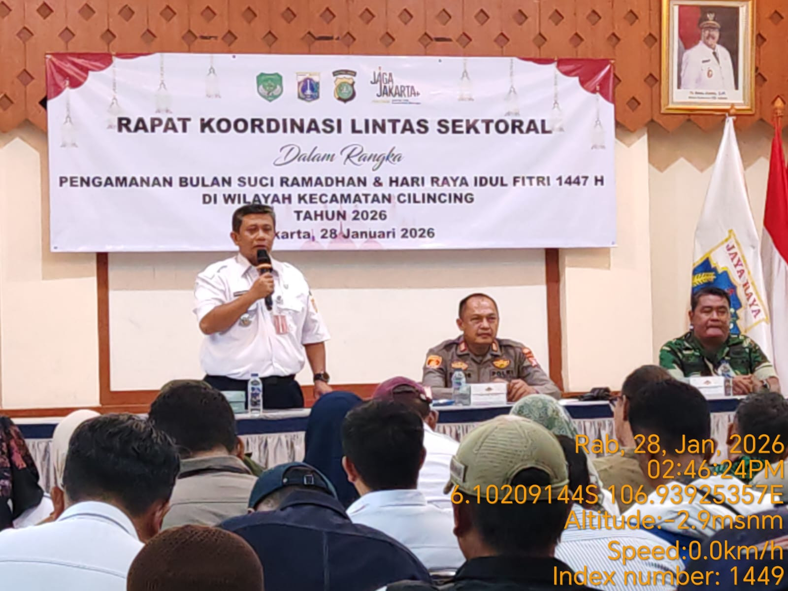 Jelang Ramadhan, Polsek Cilincing dan Forkopimcam Cilincing Gelar Rapat Koordinasi Pengamanan Wilayah