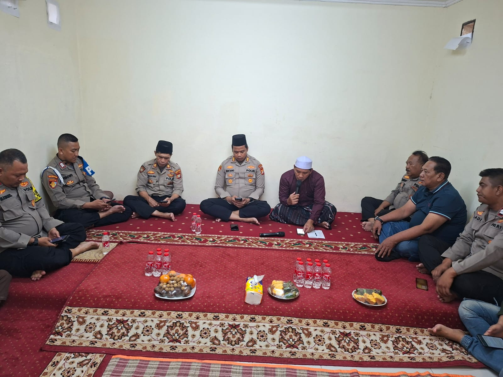 Polsek Medansatria Gelar Tasyakuran dan Santunan Anak Yatim di Mako Baru