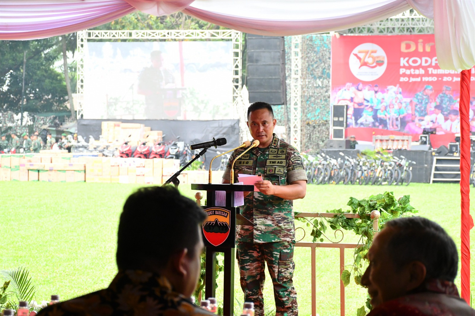 Komandan Lantamal I Hadiri Acara Syukuran Peringatan HUT Ke-75 Kodam I/BB