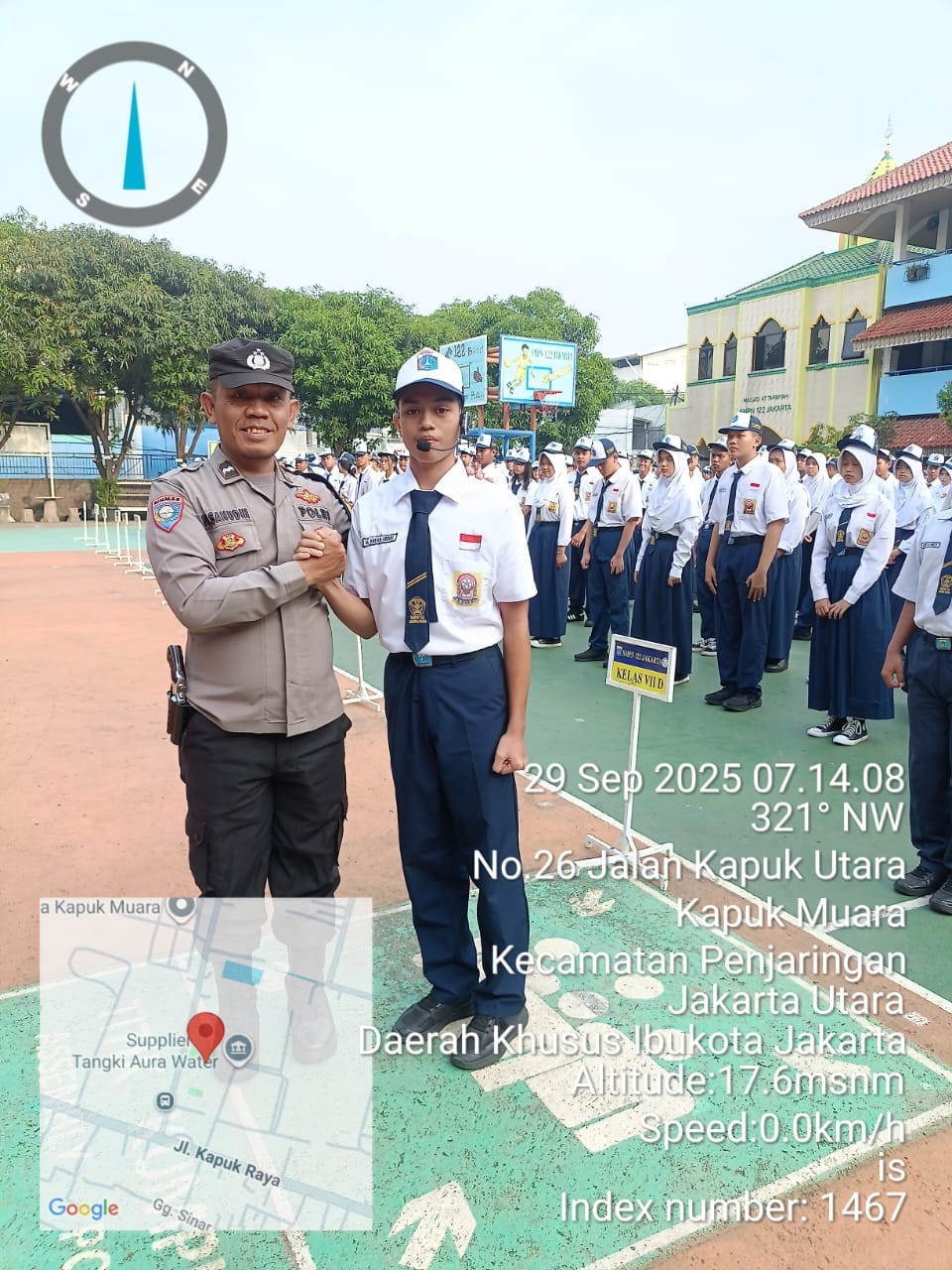 Police Go to School, Polsek Metro Penjaringan Tanamkan Nilai Positif kepada Siswa SMPN 122
