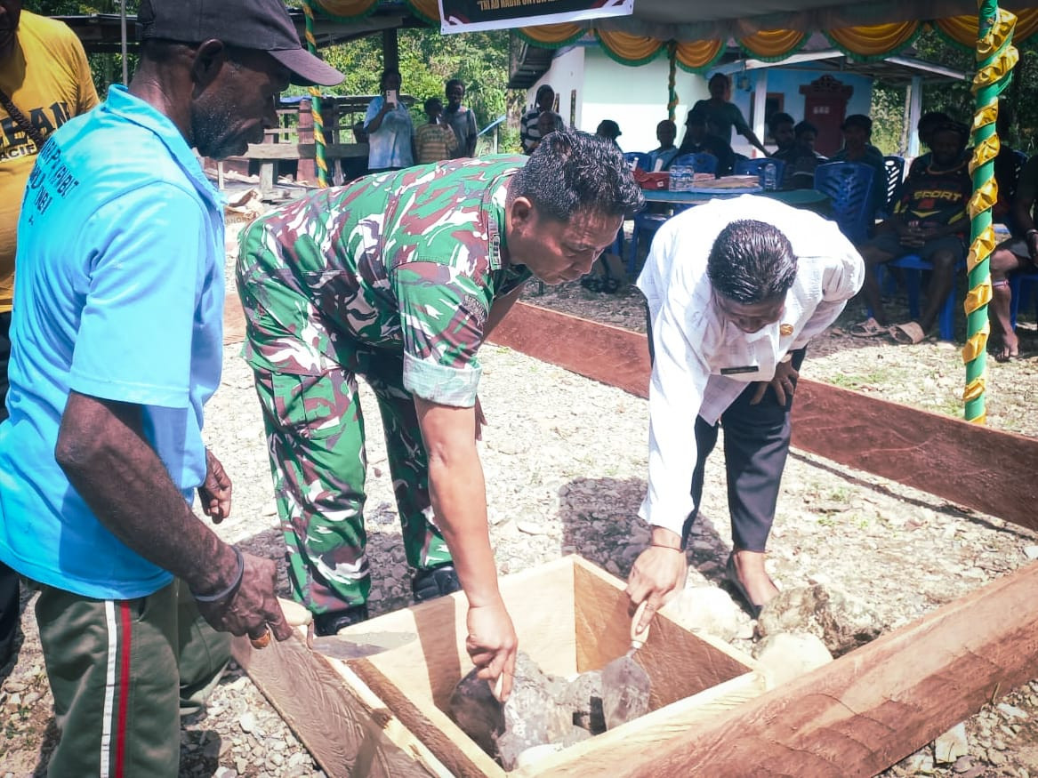 Perkuat Konektivitas Wilayah, Kodim 1710/Mimika Ground Breaking 6 Jembatan Garuda