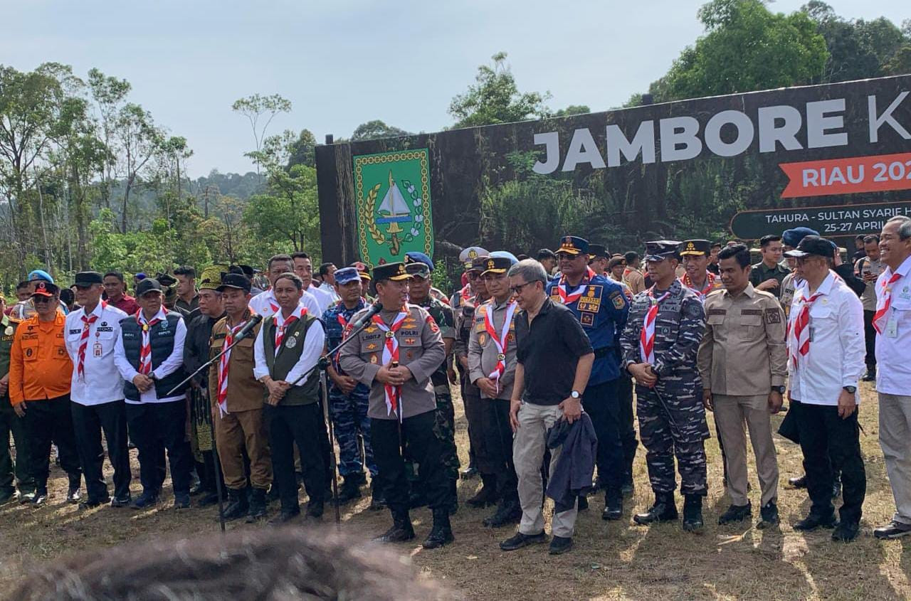 Bangun Kesadaran Lingkungan dan Komitmen Bersama, Danlanal Dumai Hadiri Upacara Pembukaan Jambore Karhutla 2025 Provinsi Riau