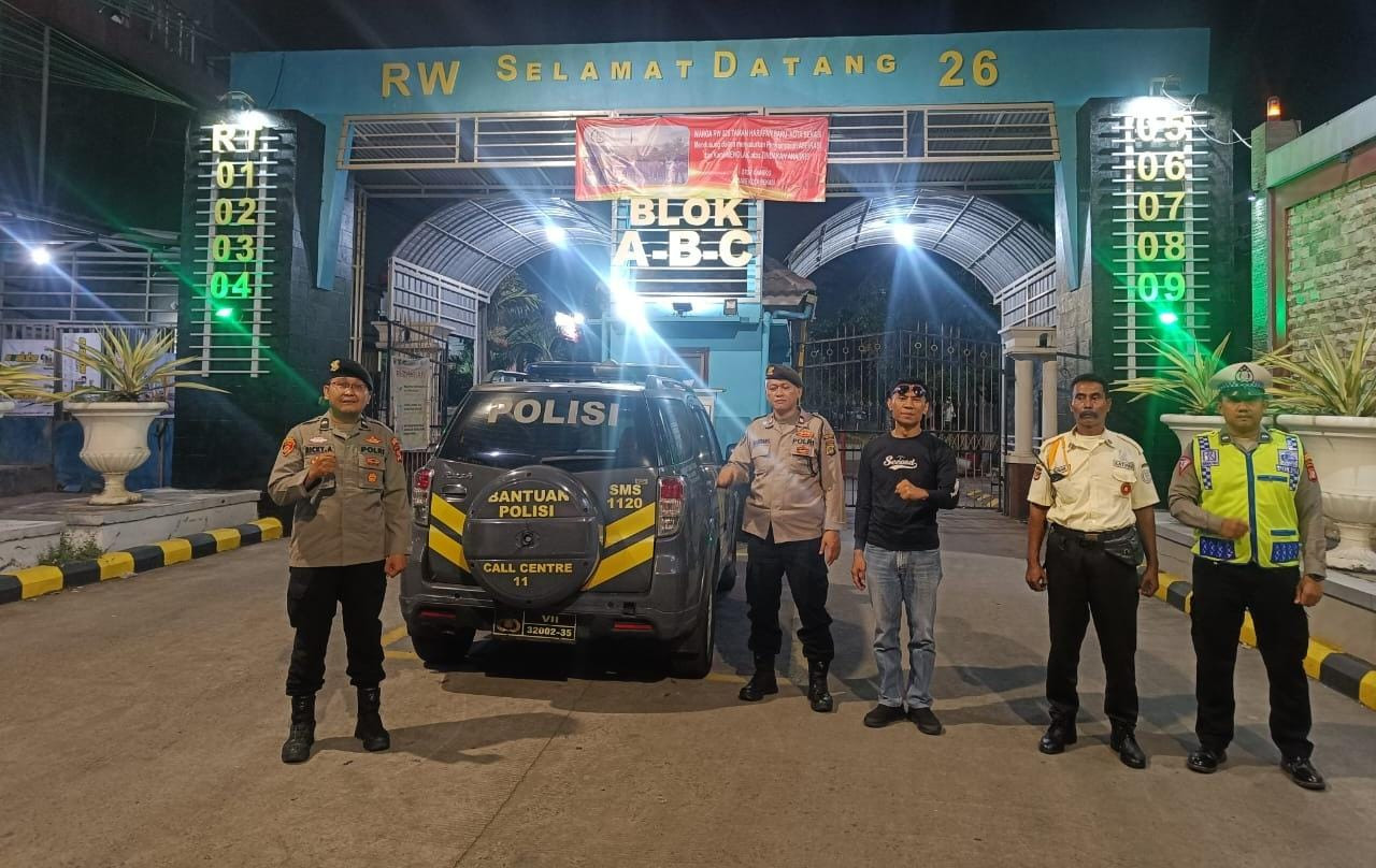 Patroli Bersama Polsek Medansatria Dalam Rangka Aman Nusa 1