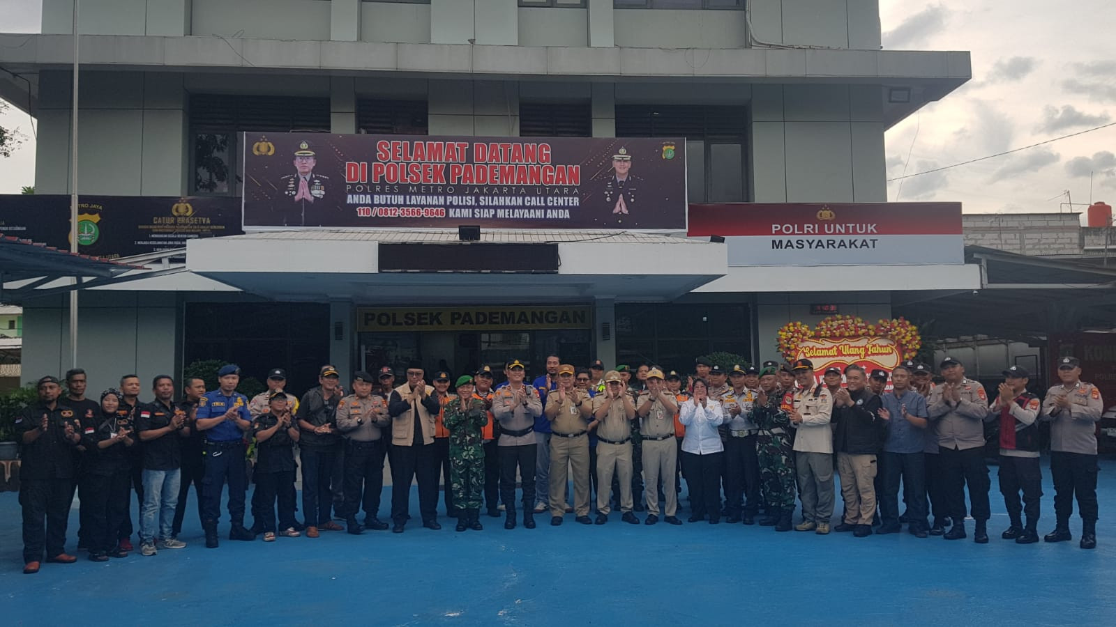 Kesiapan Polsek Pademangan Dalam Pengamanan Malam Takbir, Gelar Apel Bersama