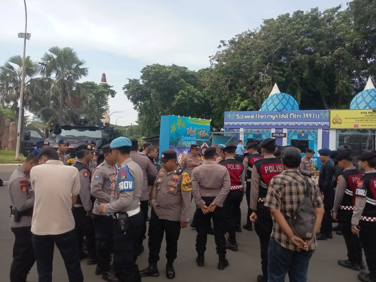 Apel Pengamanan Wisata Ancol, Kapolsek Pademangan Tekankan Pelayanan Humanis