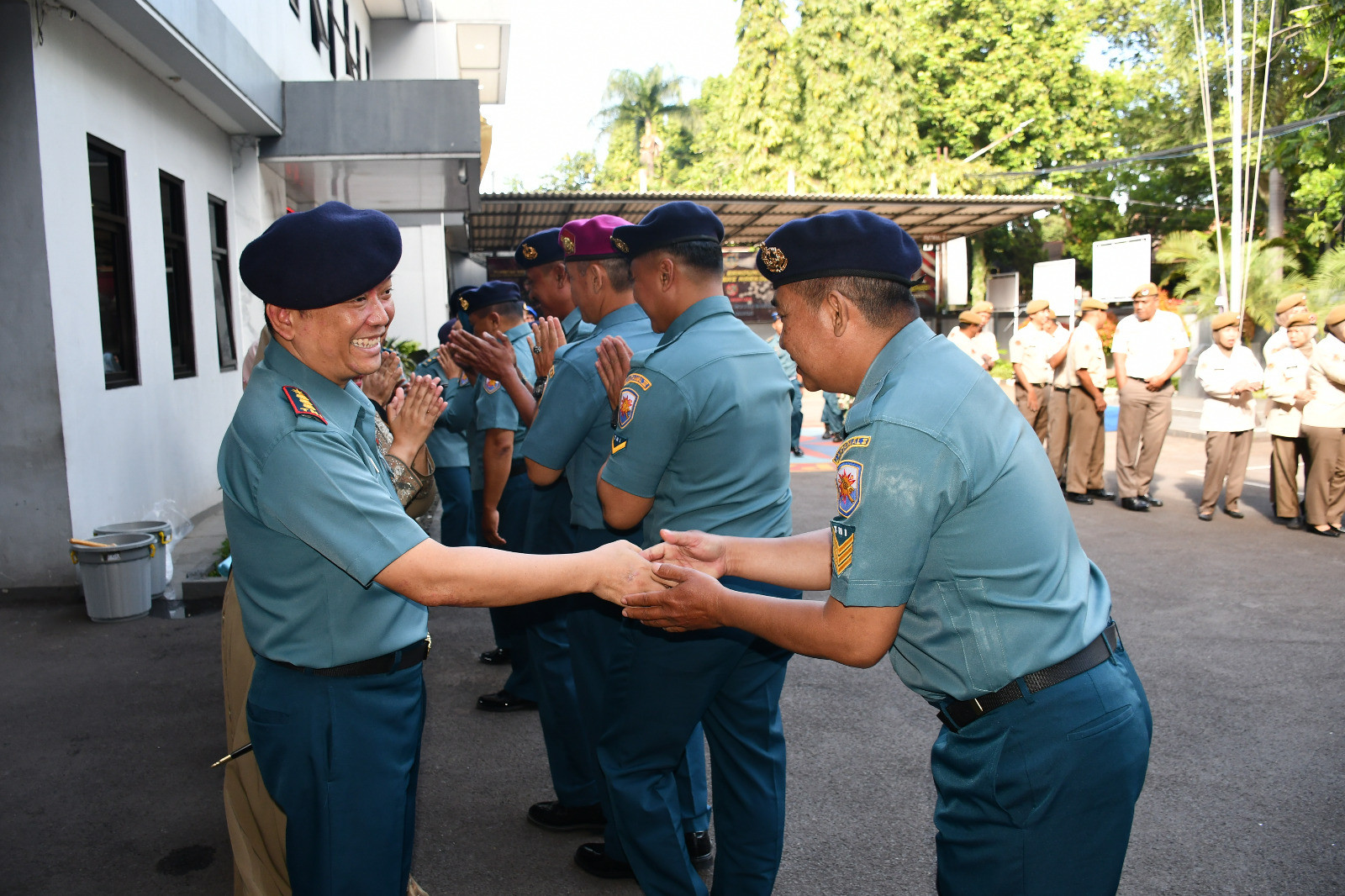 Pangkalan TNI AL Bandung Gelar Halalbihalal Usai Laksanakan Cuti Bersama Lebaran Idul Fitri 1446 H/2025 M
