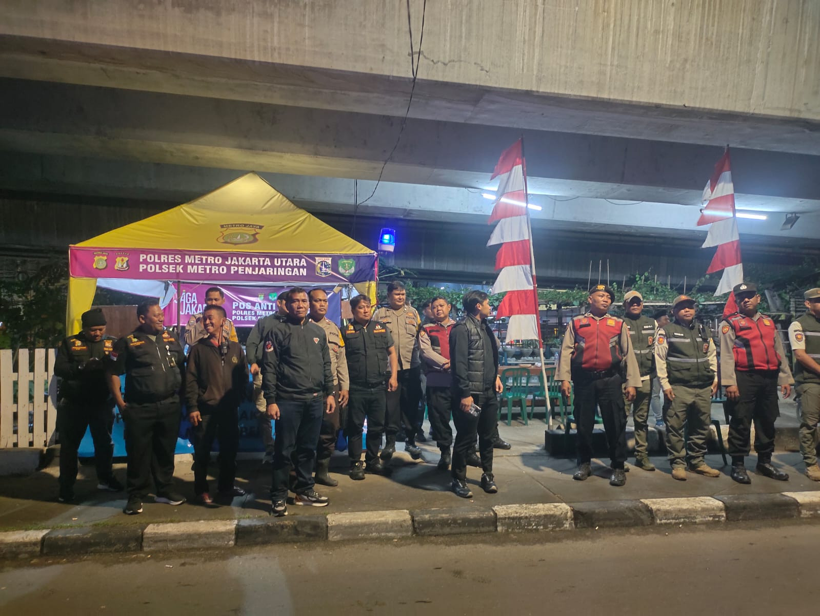 Polsek Metro Penjaringan Jaga Jakarta dan Jaga Lingkungan Gelar Apel dan Patroli KRYD, Antisipasi Tawuran dan Kejahatan Jalanan