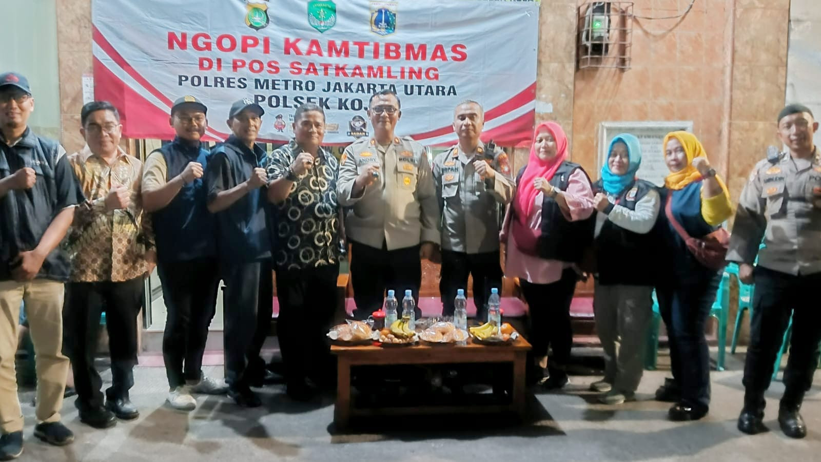 Kapolsek Koja Gelar Ngopi Kamtibmas di Lagoa, Ajak Warga Jaga Keamanan dan Ketertiban