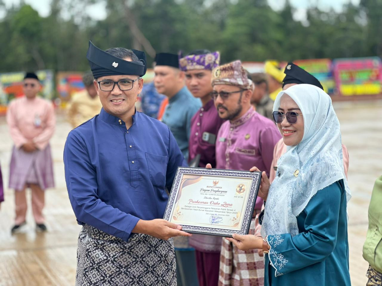Danlanal Dabo Singkep Hadiri Upacara Hari Jadi Kabupaten Lingga Ke-22 Tahun 2025