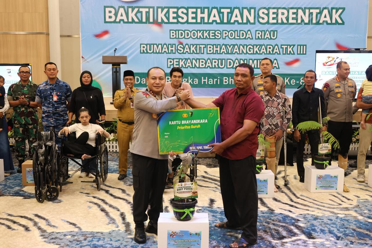 Bakti Kesehatan Hari Bhayangkara ke-80, Polda Riau Gelar 14 Layanan Medis