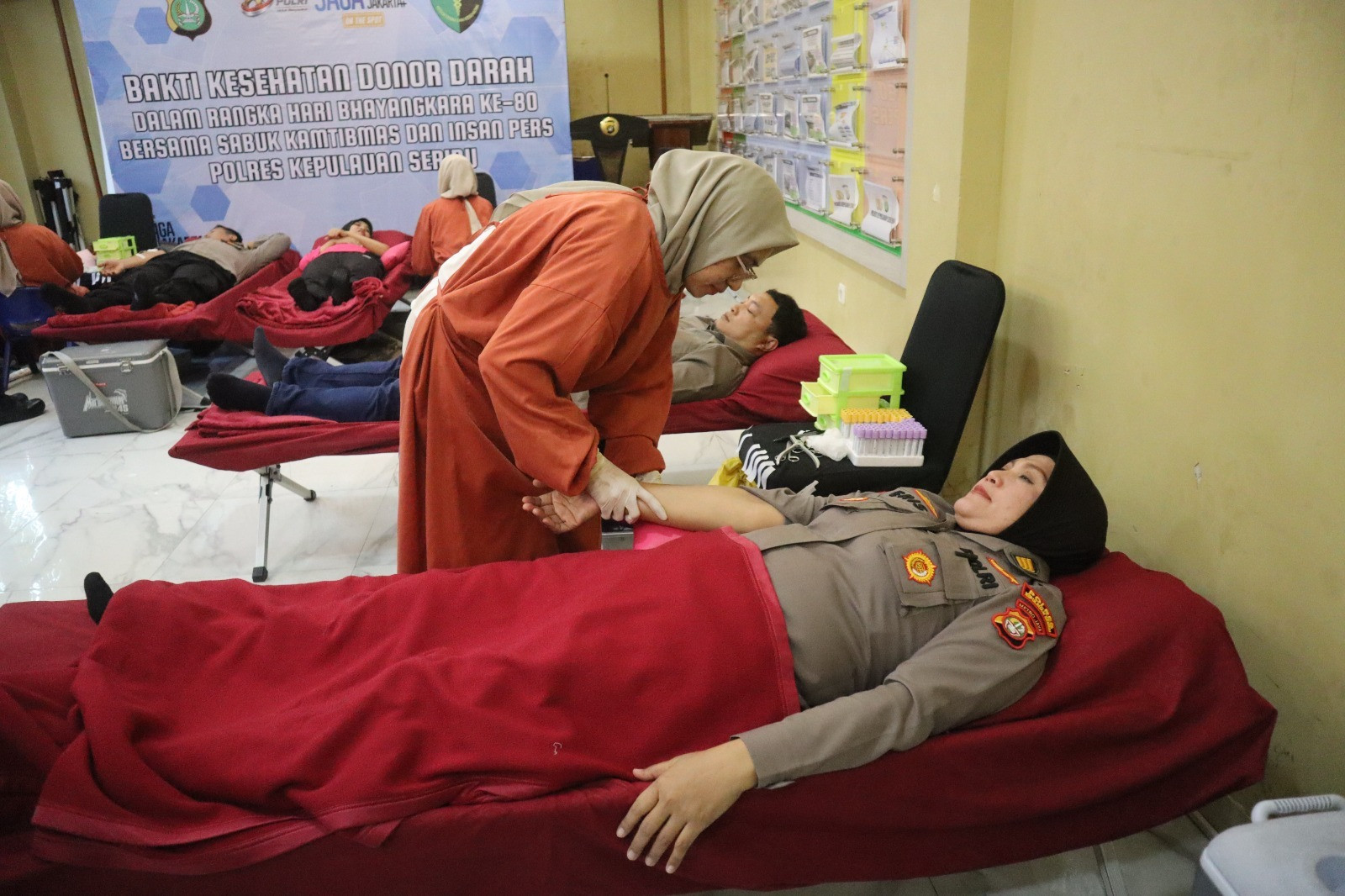 Polres Kepulauan Seribu Gelar Donor Darah Sambut Hari Bhayangkara ke-80, Wujud Kepedulian untuk Sesama