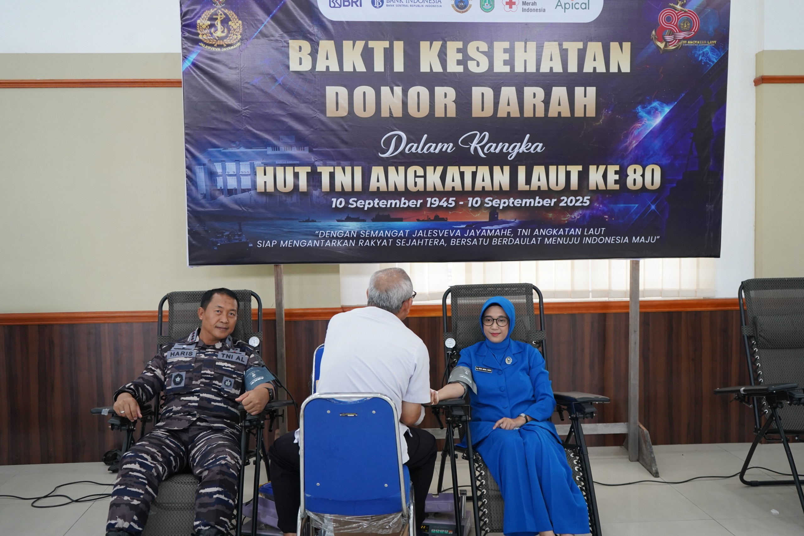 Pangkalan TNI Angkatan Laut Dumai, Gelar Bhakti Sosial dan Bhakti Kesehatan Sambut HUT Ke-80 TNI AL Tahun 2025