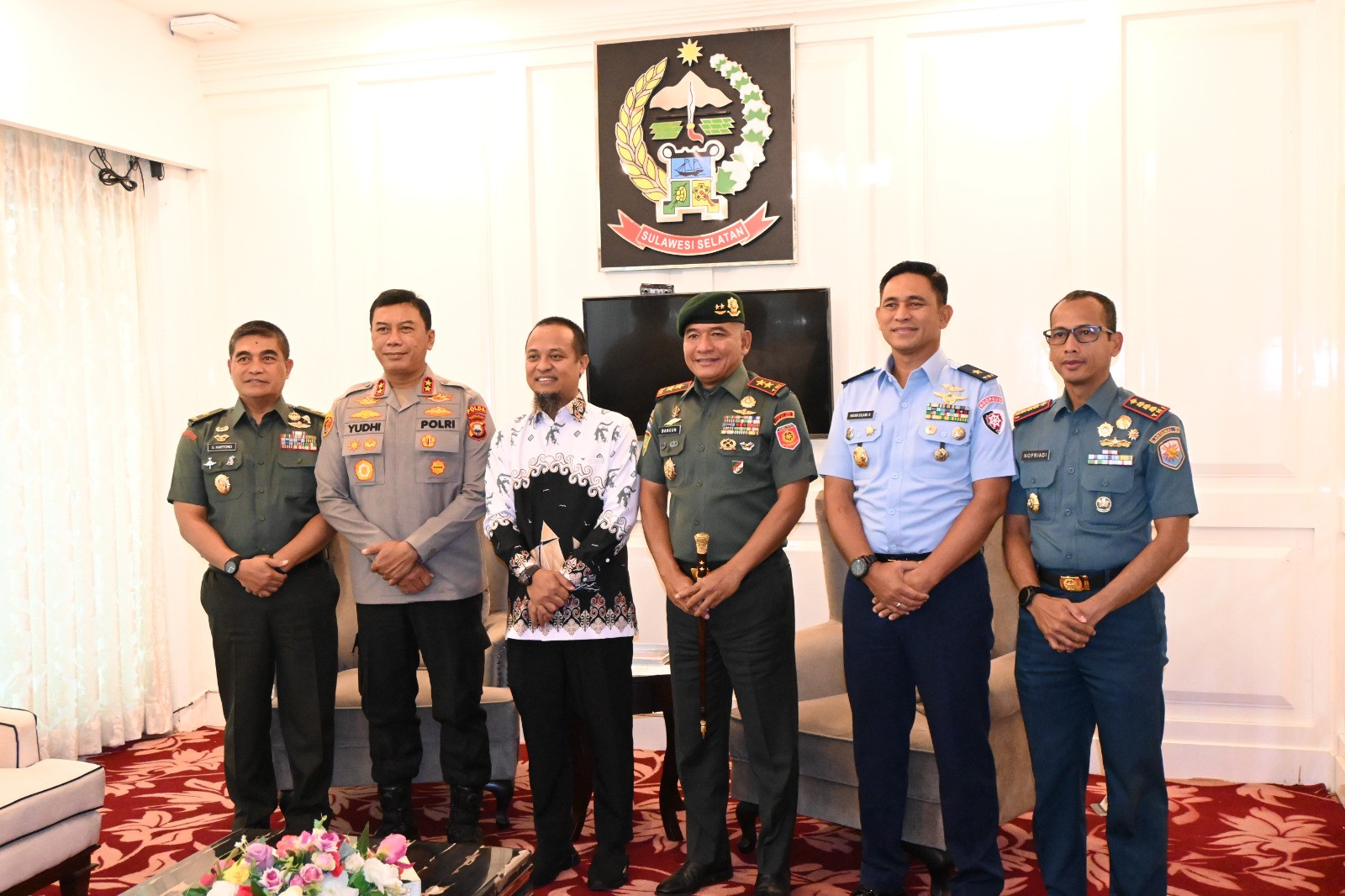 Pangkoopsud II Diwakili Kaskoopsud II Hadiri High Level Meeting Tim Pengendali Inflasi Daerah Sulsel