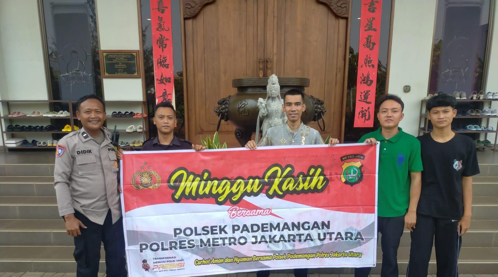 Polsek Pademangan Gelar "Minggu Kasih" di Yayasan Prajna Chan Monastery, Perkuat Komunikasi dan Kepercayaan Publik