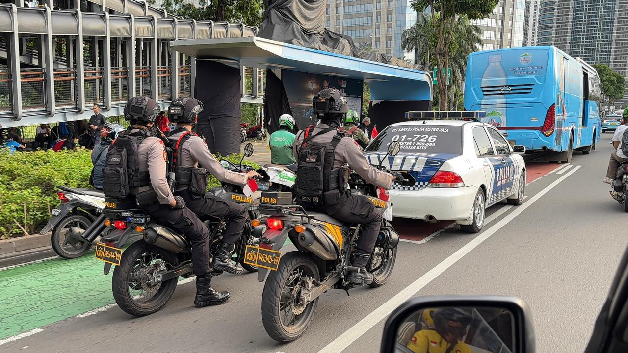 Patroli Skala Besar Polda Metro Jaya Ajak Masyarakat Aktif Wujudkan Jakarta Aman dan Kondusif