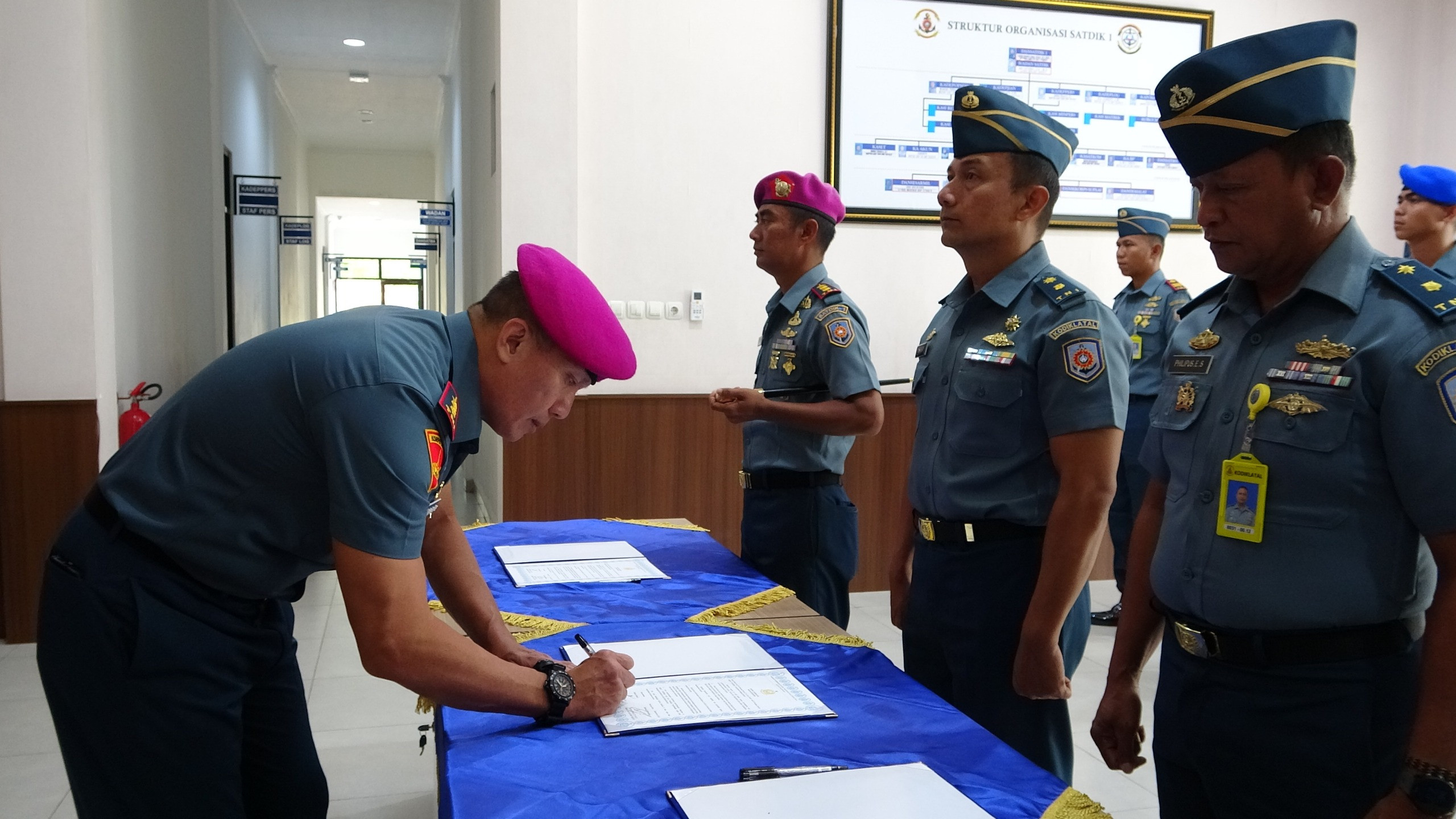 Satdik 1 Kodiklatal Laksanakan Penandatanganan Pakta Zona Integritas