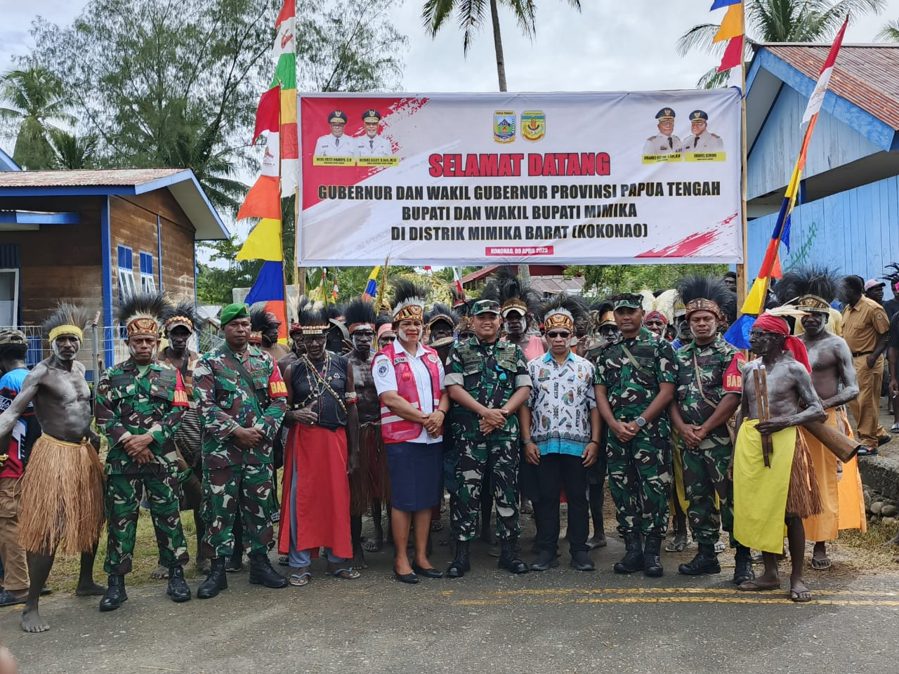 Dampingi Kunker Gubernur Papua Tengah, Dandim 1710/Mimika Tegaskan Akan Bersinergi Bersama Polri dan Pemda Mimika Dukung Setiap Program Pemerintah Untuk Kepentingan Masyarakat