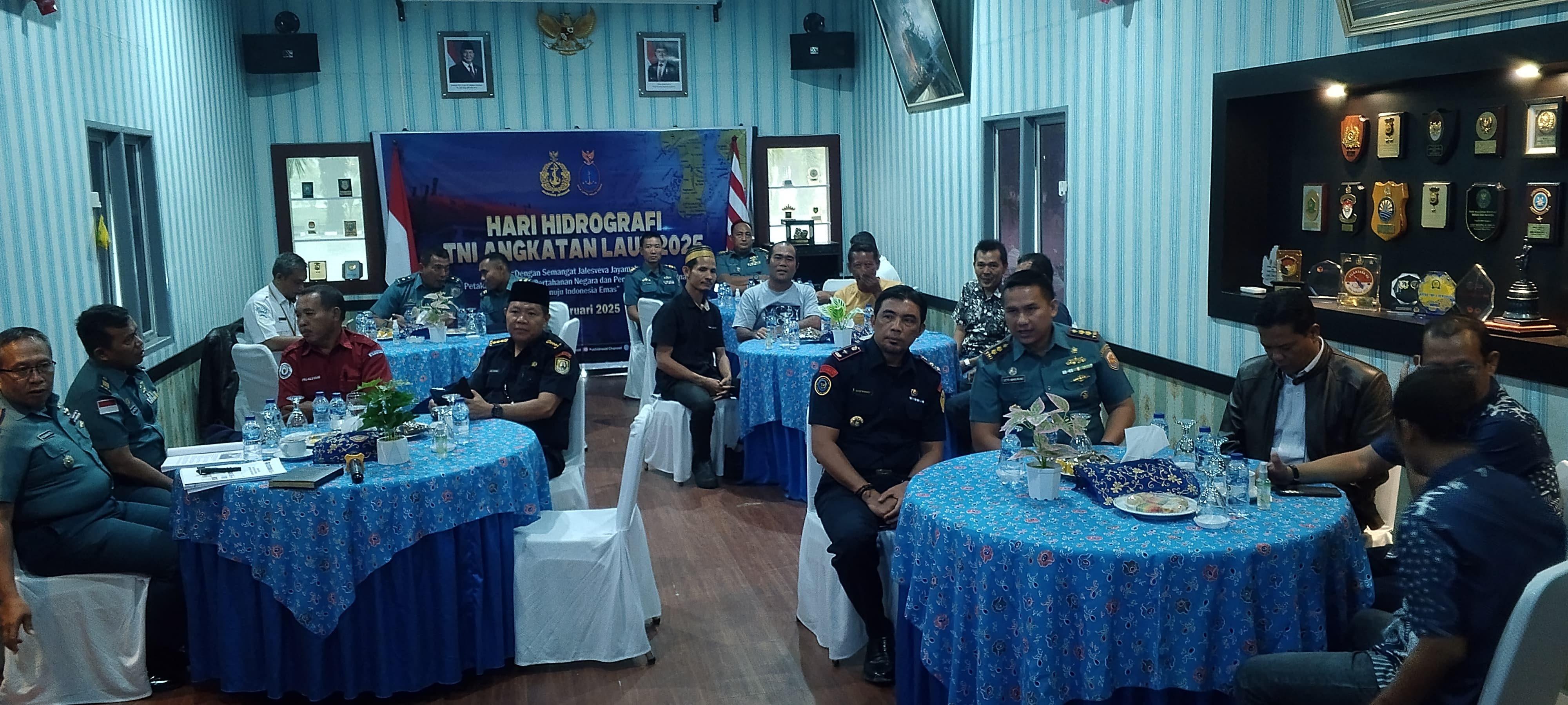 Hari Hidrografi TNI AL, Lanal Bengkulu Perkuat Sinergi Dengan Stakeholder Melalui Vicon dan Ngopi Bareng