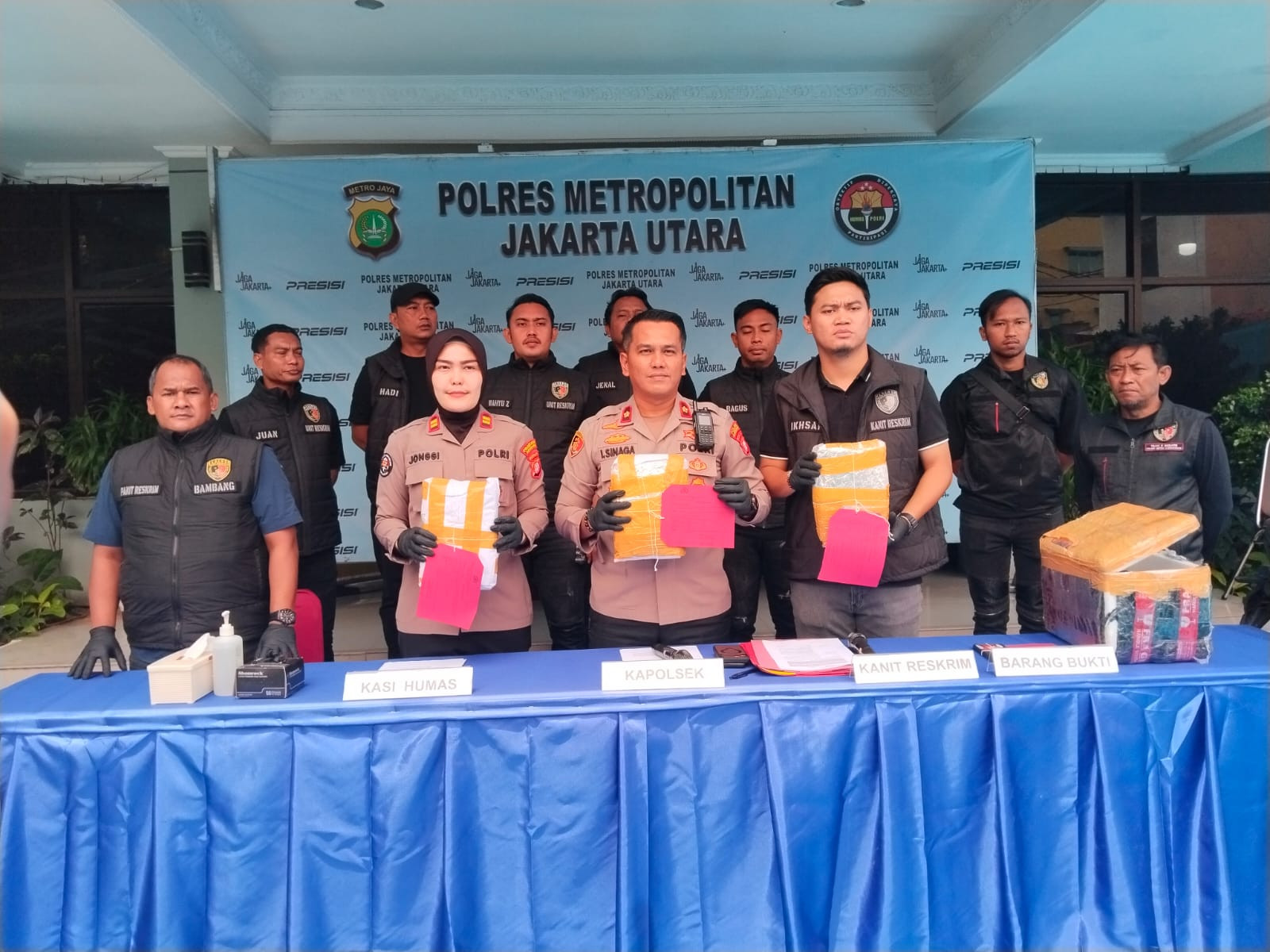 Polsek Pademangan Berhasil Ungkap Kasus Peredaran Ganja, Sita Lebih dari 3 Kilogram Barang Bukti