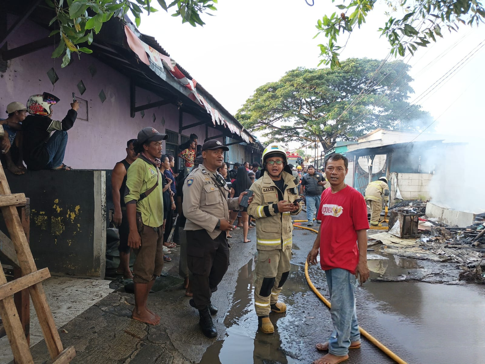 Polisi Selidiki Penyebab Kebakaran Hanguskan Tiga Rumah di Cilincing, Diduga Akibat Korsleting Listrik