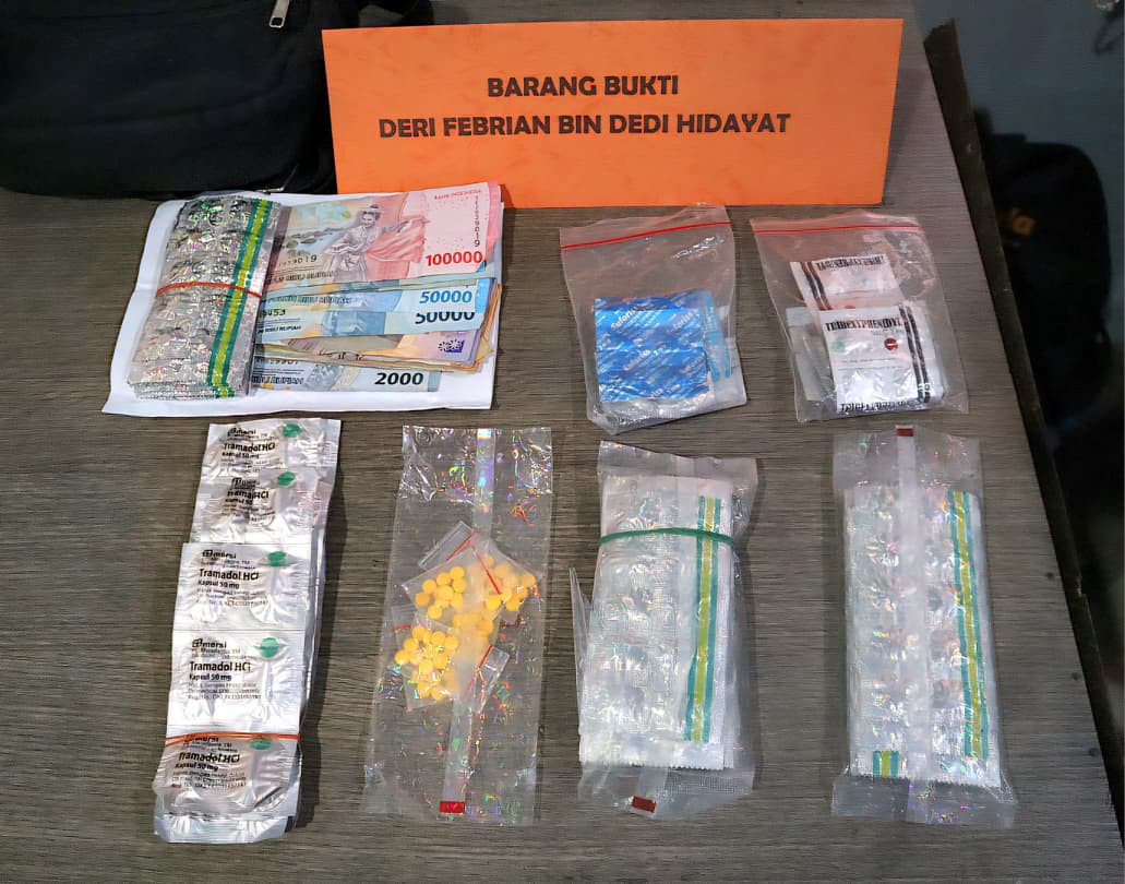 Polisi Tangkap Pengedar Obat Terlarang di Sawangan, 510 Butir Disita