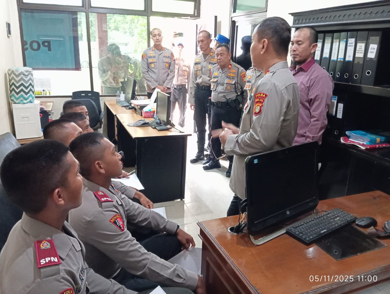 Kunjungan Kerja Kepala SPN Polda Metro Jaya ke Polsek Metro Penjaringan, Wujud Penguatan Pembinaan Siswa Latja
