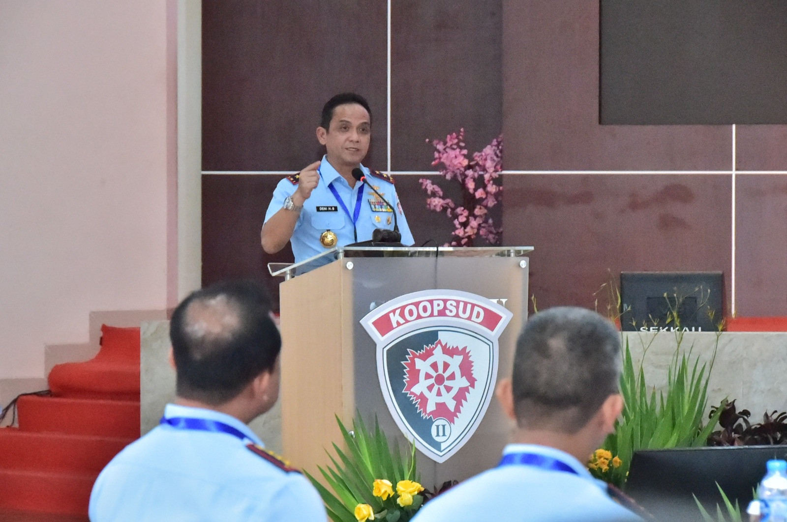 Pangkoops Udara II Pimpin Rapat Kerja Teknis Koops Udara II TA 2025