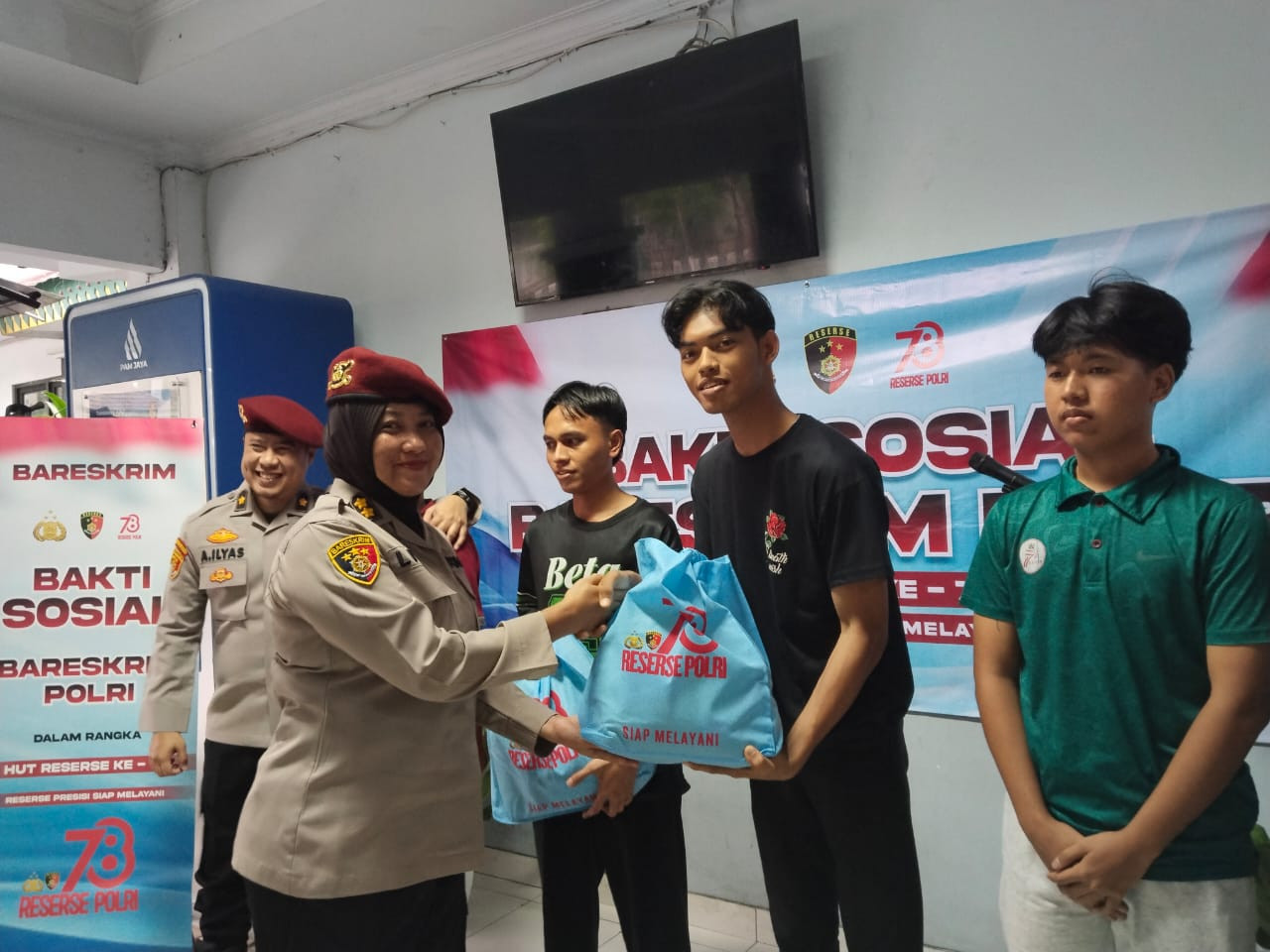 Bareskrim Polri Gelar Bakti Sosial di Panti Asuhan Putra Utama 2 Jakarta Utara dalam Rangka HUT ke-78