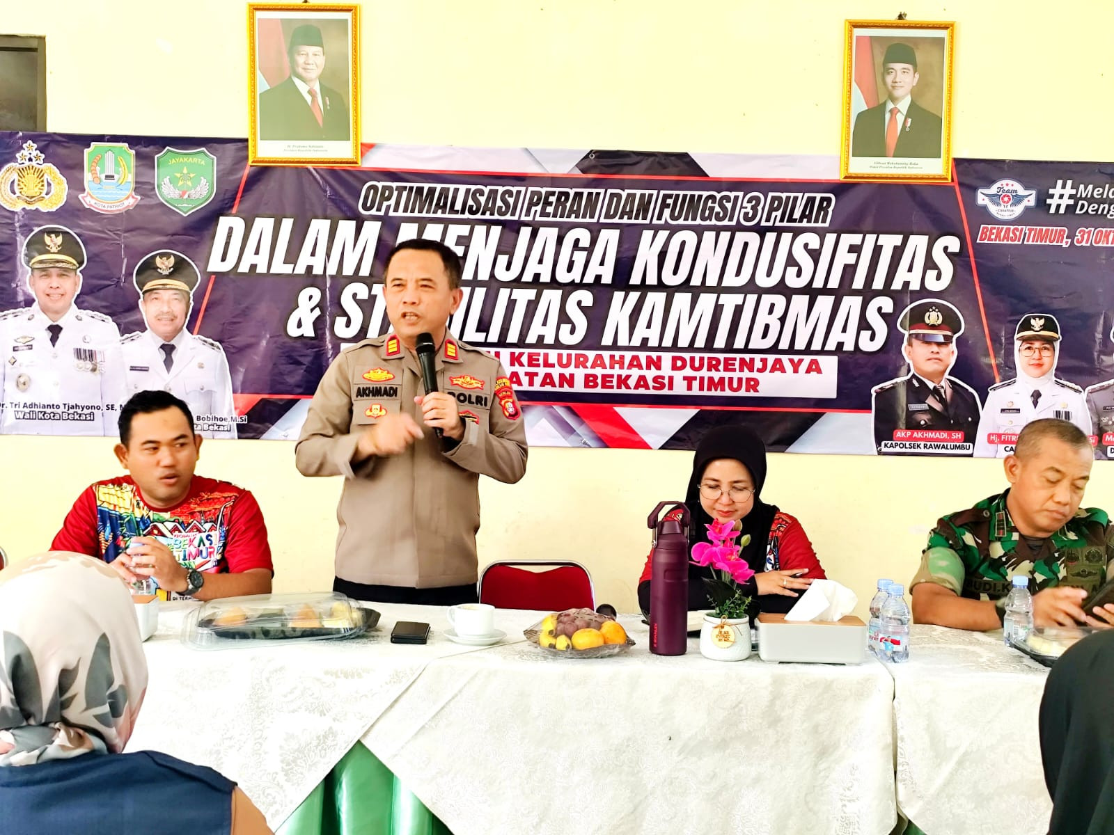 Sinergi Tiga Pilar Wujudkan Kamtibmas Kondusif di Bekasi Timur