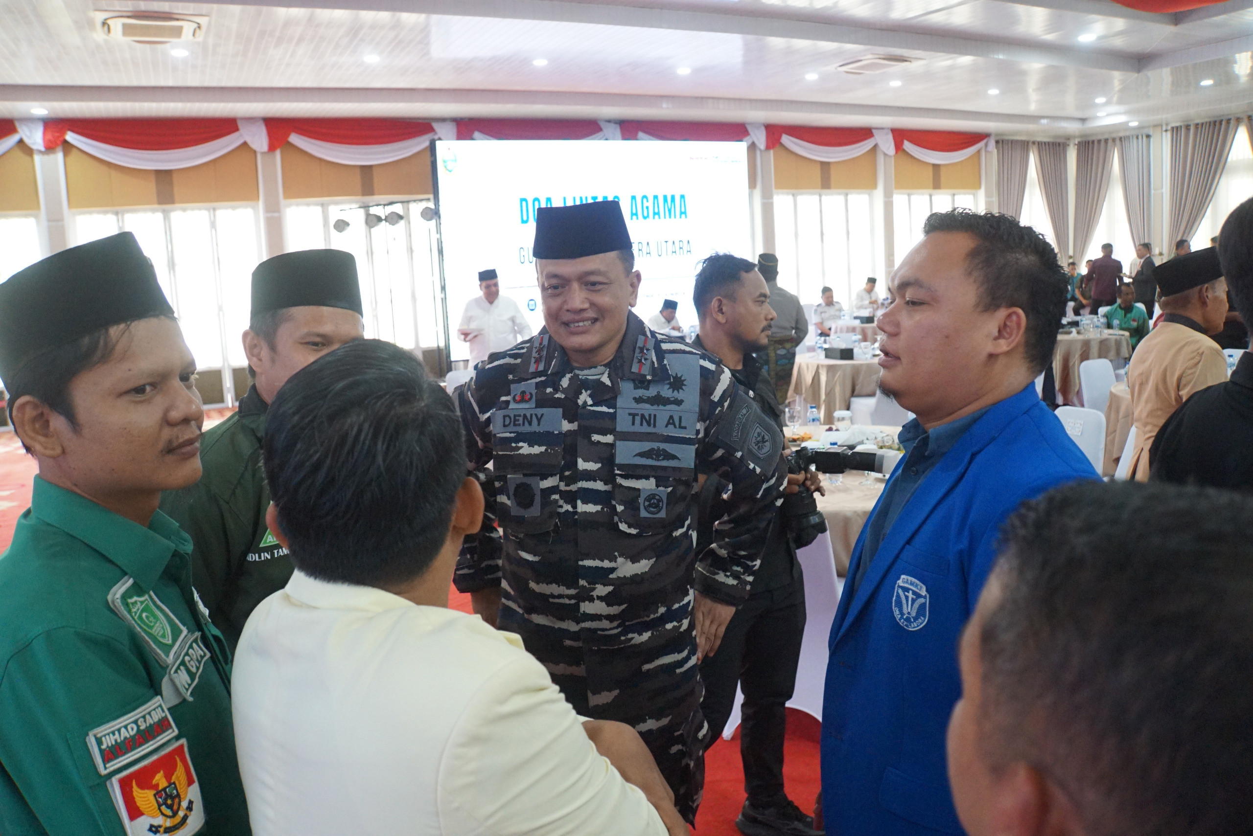 Komandan Kodaeral I Hadiri Doa Lintas Agama Bersama Gubernur Sumut