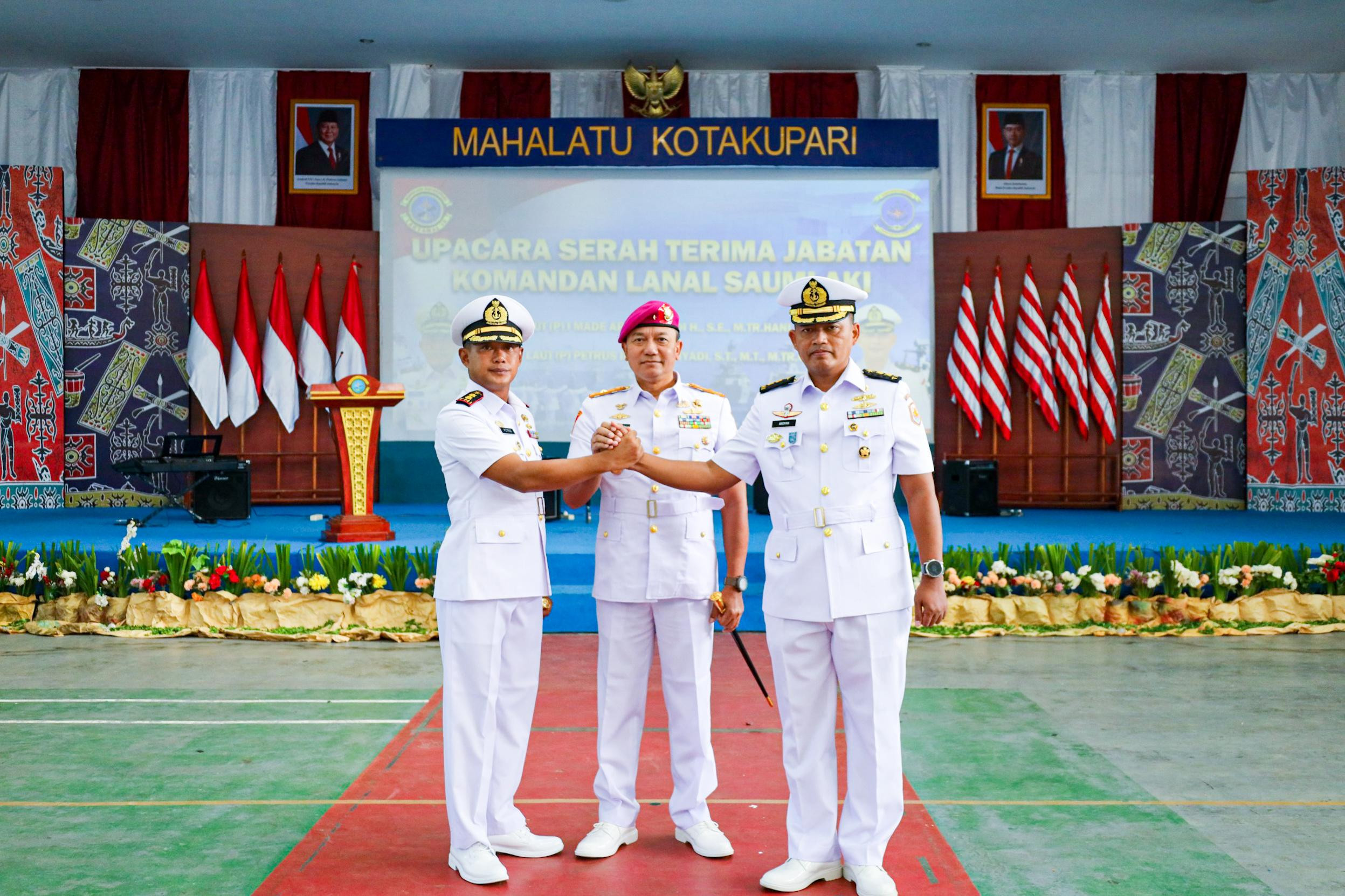 Danlantamal IX Pimpin Upacara Serah Terima Jabatan Komandan Lanal Saumlaki