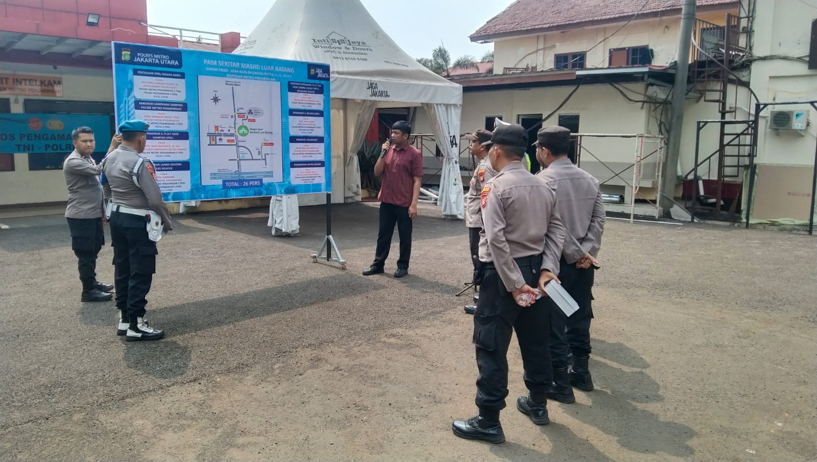 Apel Pengamanan Ziarah Asyurah FPI se - Jakarta, Puluhan Personel Disiagakan di Penjaringan