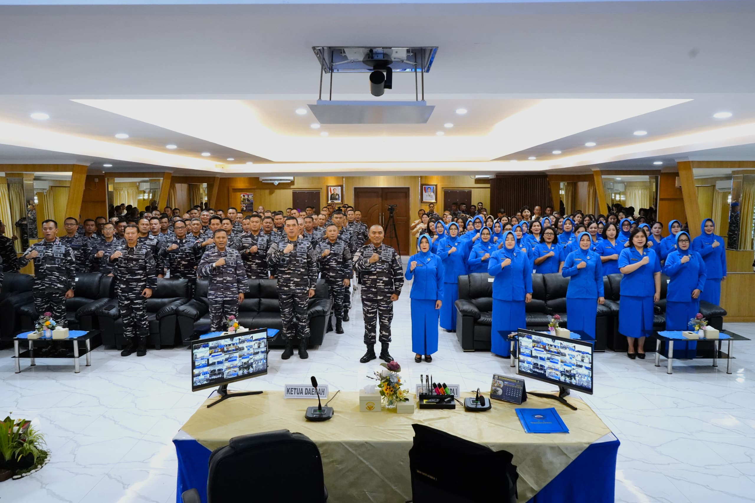 Danlanal Simeulue Hadiri Entry Briefing Pangkoarmada I di Mako Koarmada l Tanjung Pinang