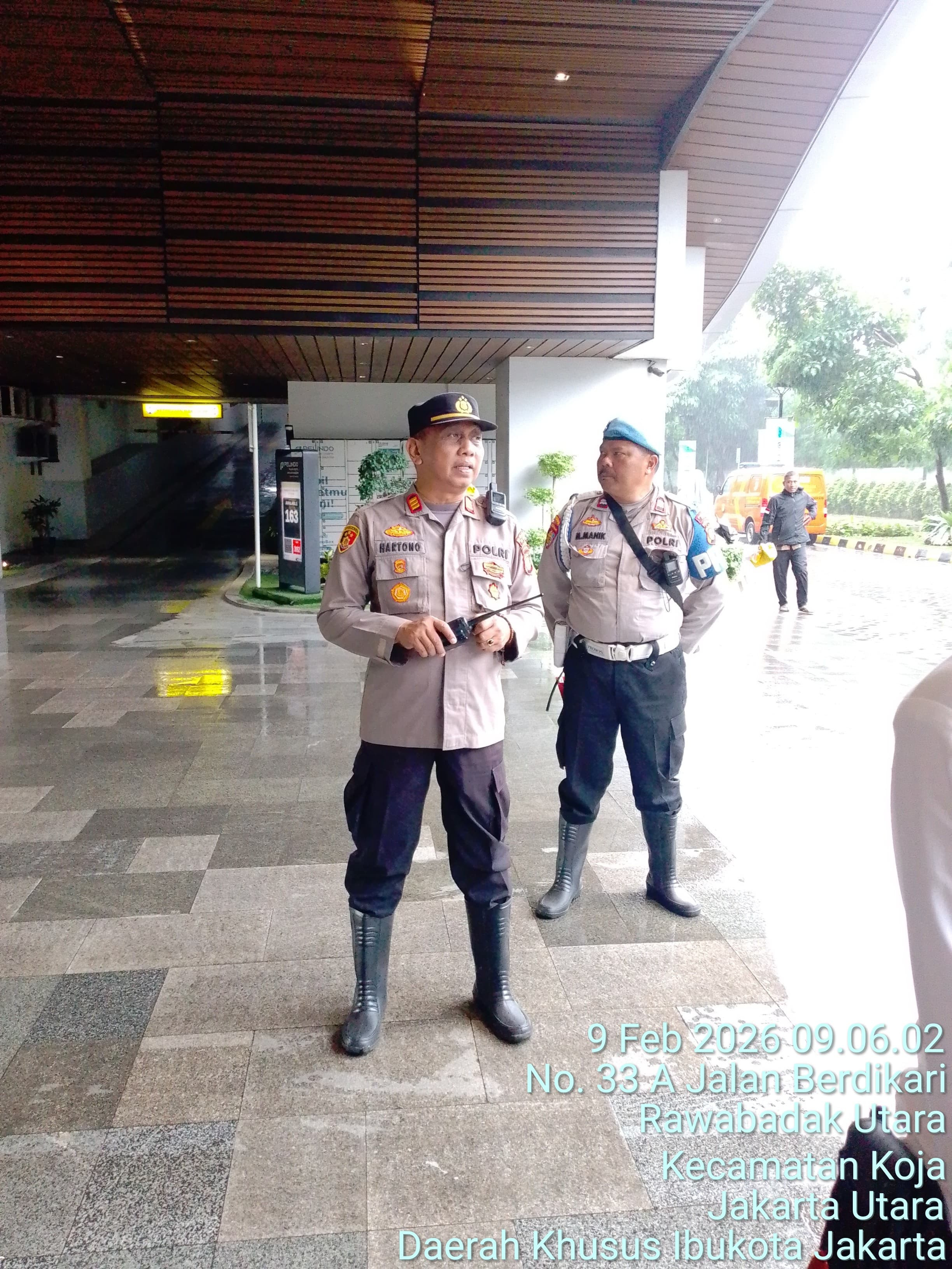 Polsek Koja Siagakan Personel Amankan Rencana Aksi Mahasiswa di PT Pelindo Tower