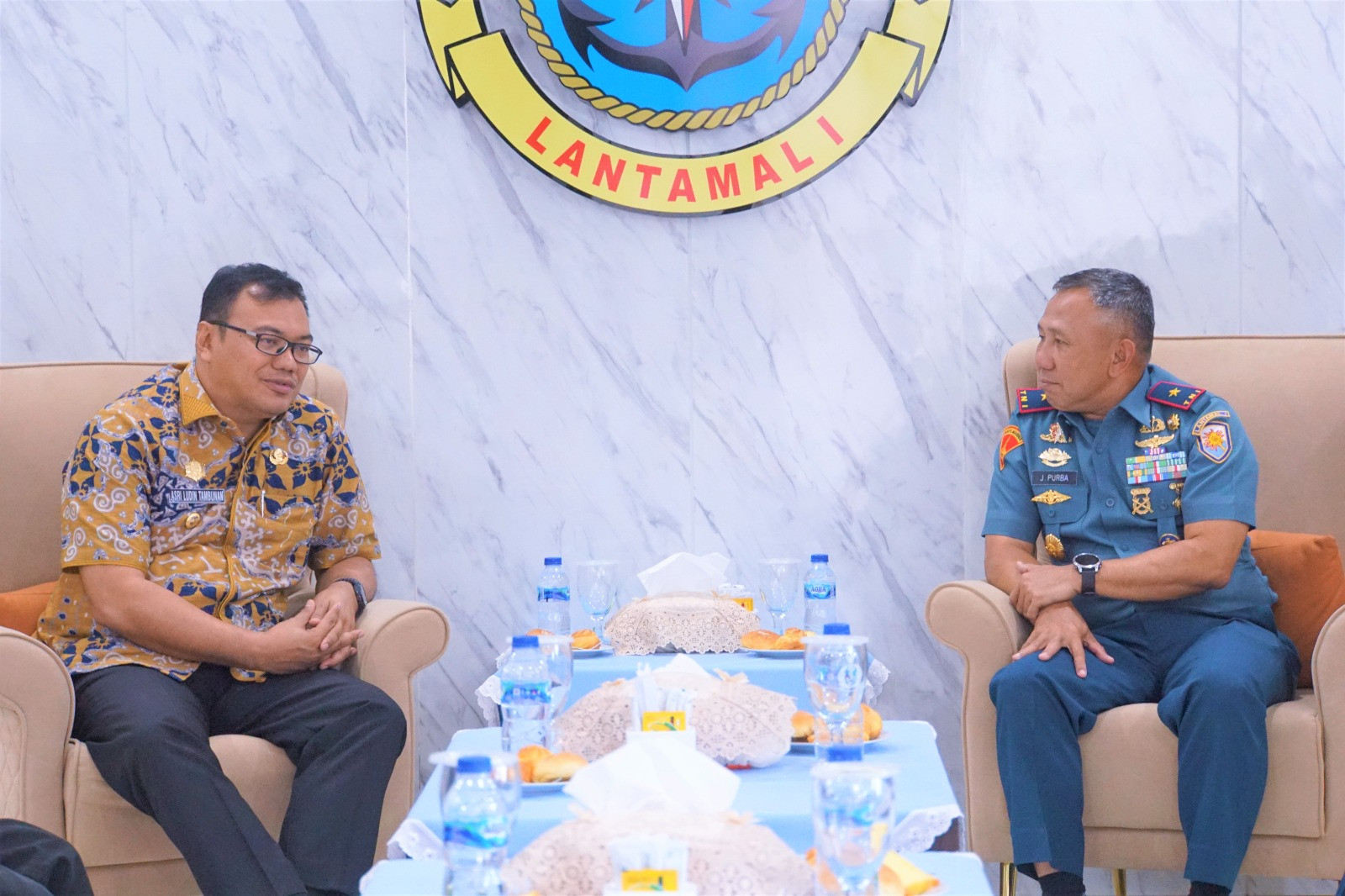Dukung Program Pemerintah Daerah, Danlantamal I Terima Kunjungan Silaturahmi Bupati Deli Serdang