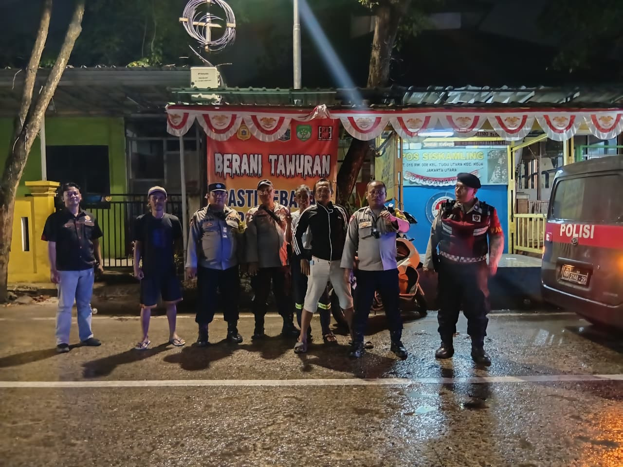 Polsek Koja Gelar Patroli KRYD, Antisipasi Tawuran dan Kejahatan Jalanan di Jakarta Utara