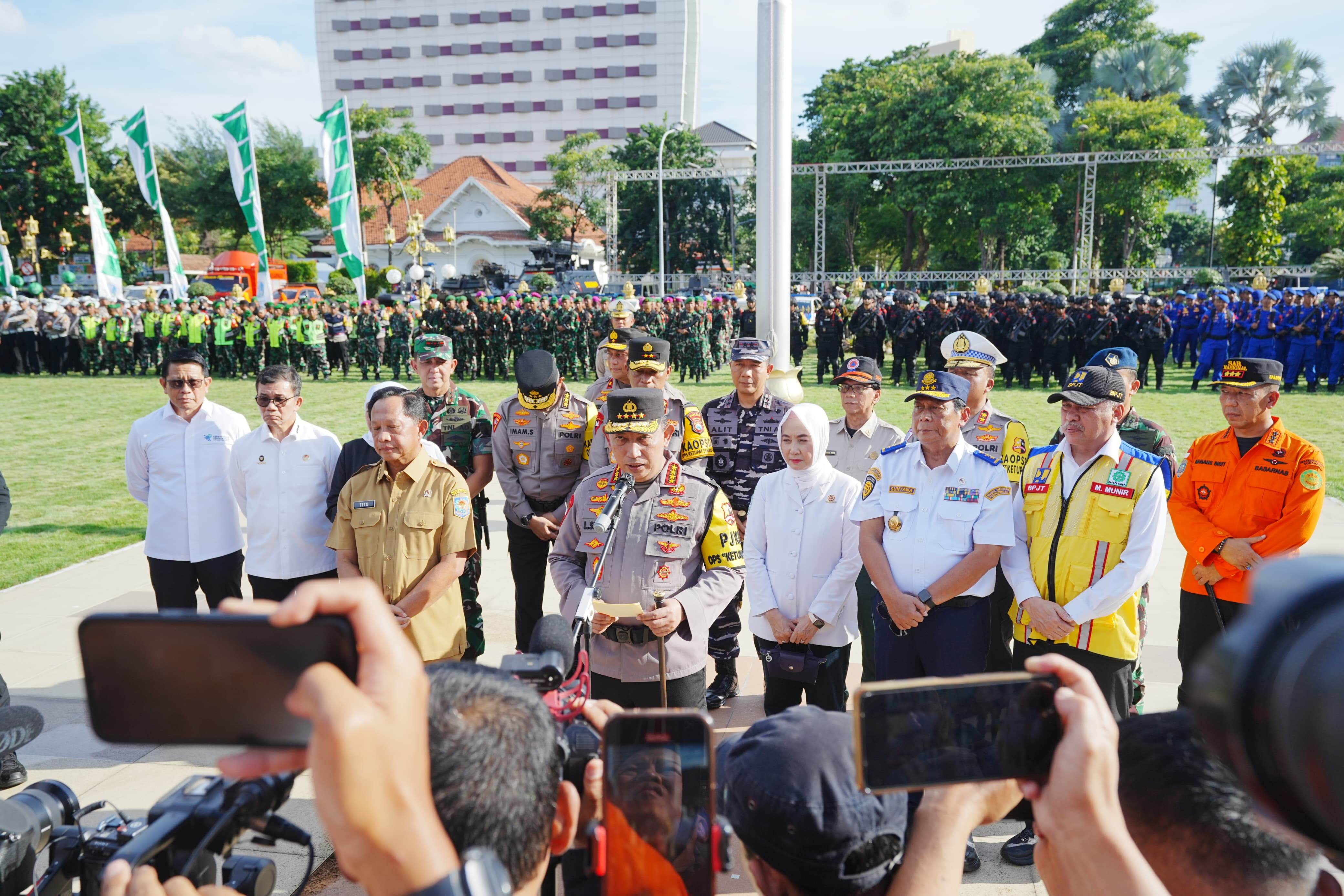 Kapolri: 164.298 Personel Akan Amankan 126.736 Objek Selama Masa Mudik Lebaran