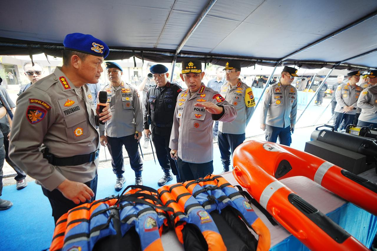 Kapolri Cek Langsung Personel-Sarpras Polda DIY, Pastikan Siap Hadapi Potensi Bencana