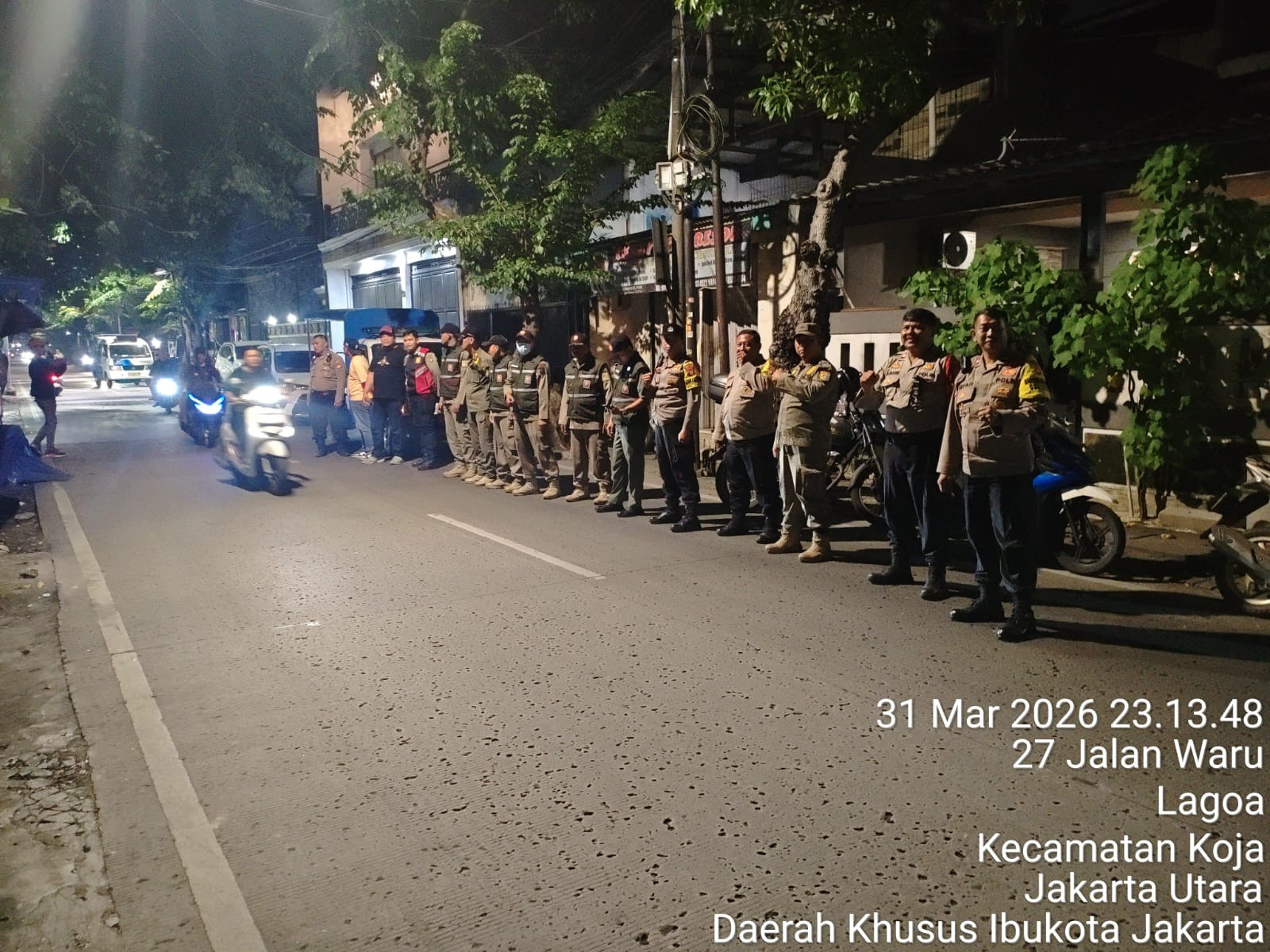 Polsek Koja Gelar Patroli Operasi Cipta Kondisi, Tekan Tawuran dan Kejahatan Jalanan di Jakarta Utara