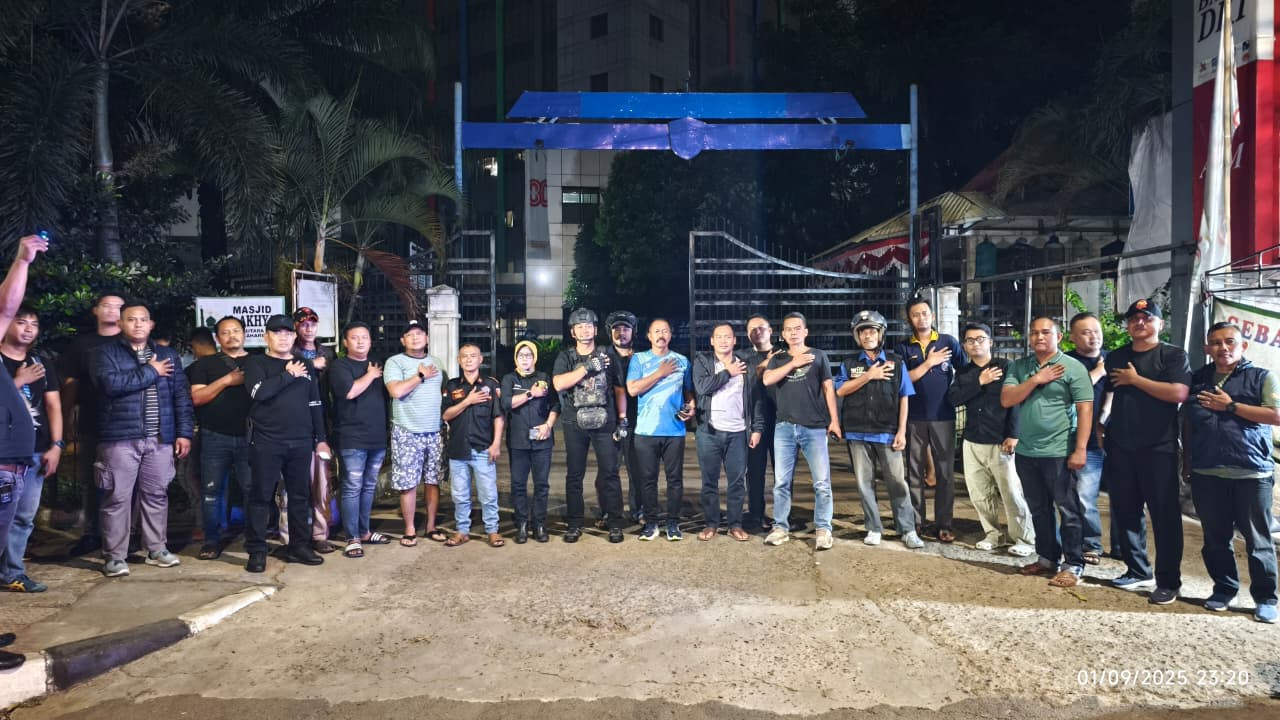 Polsek Pademangan Gelar Apel dan Patroli Gabungan 3 Pilar Antisipasi Demonstrasi Anarkis