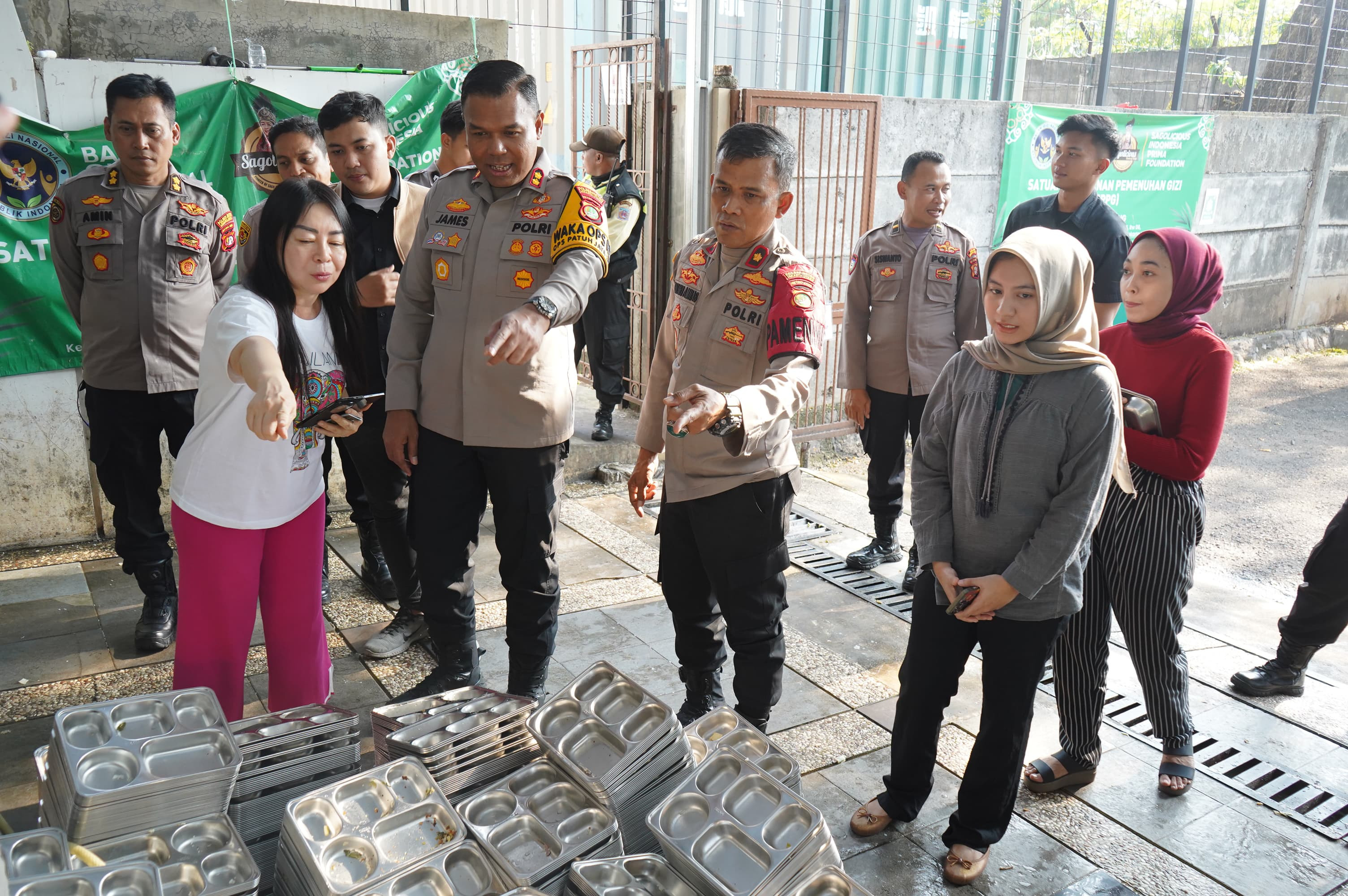 Wakapolres Metro Jakut Tinjau Eks Polsek Kelapa Gading, Dukung Pembentukan Sentra Layanan Gizi Masyarakat
