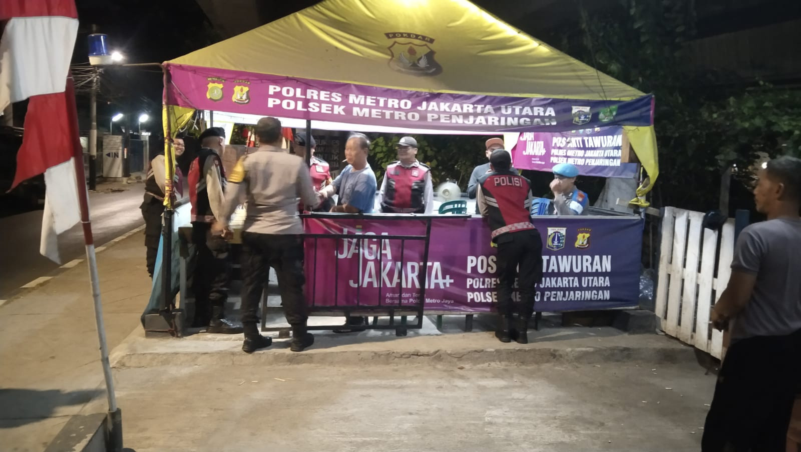 Polsek Metro Penjaringan Gelar Patroli KRYD, Tiga Motor Tanpa Surat Diamankan