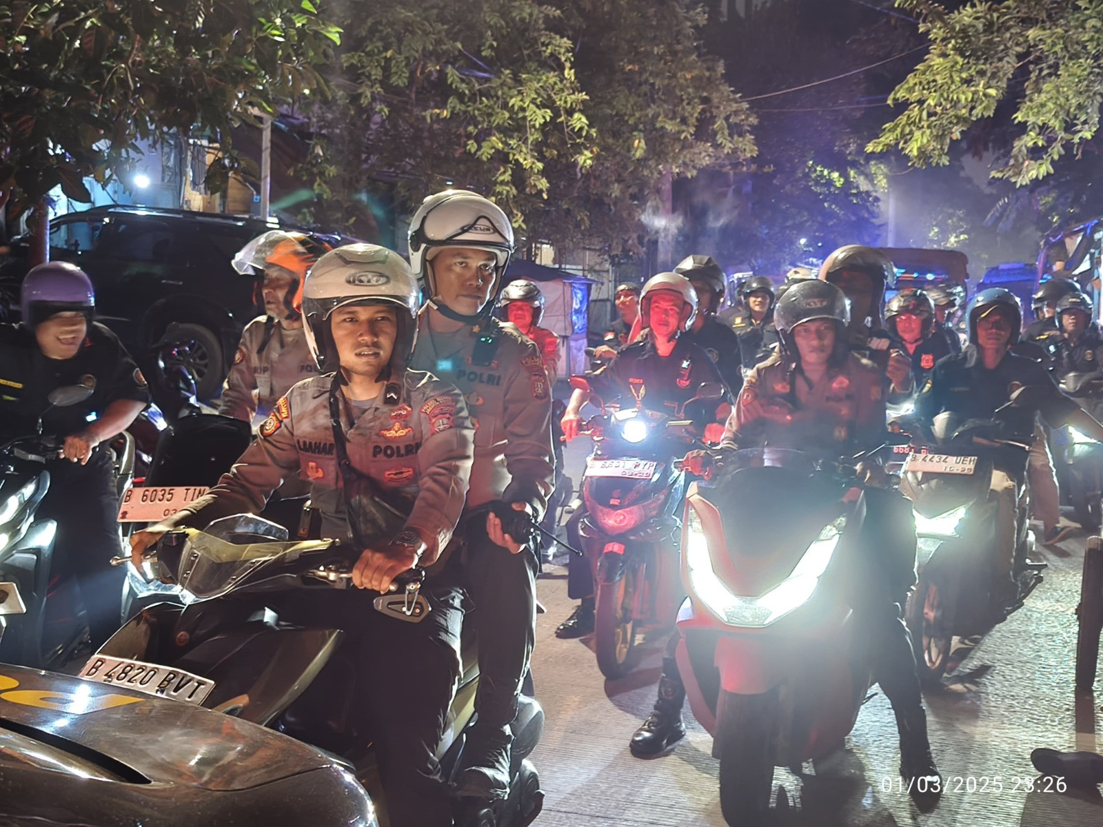Cegah Tawuran di Bulan Suci Ramadhan Polsek Pademangan Intensifkan Patroli Gabungan, Sejumlah Sajam Berhasil Diamankan