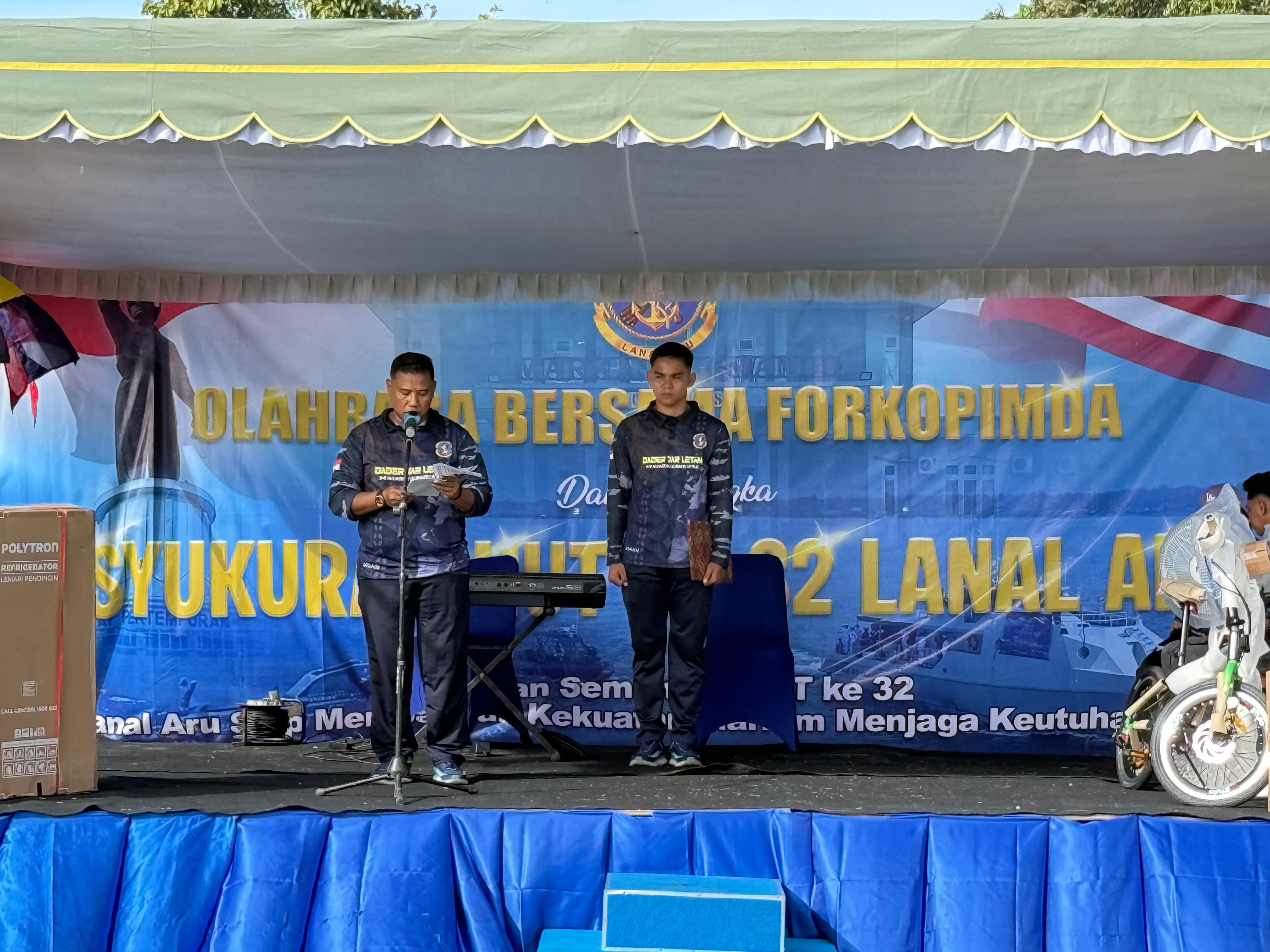 Ini Harapan Letkol Laut (P) Sriadi Pada Acara Syukuran HUT Ke-32 Lanal Aru