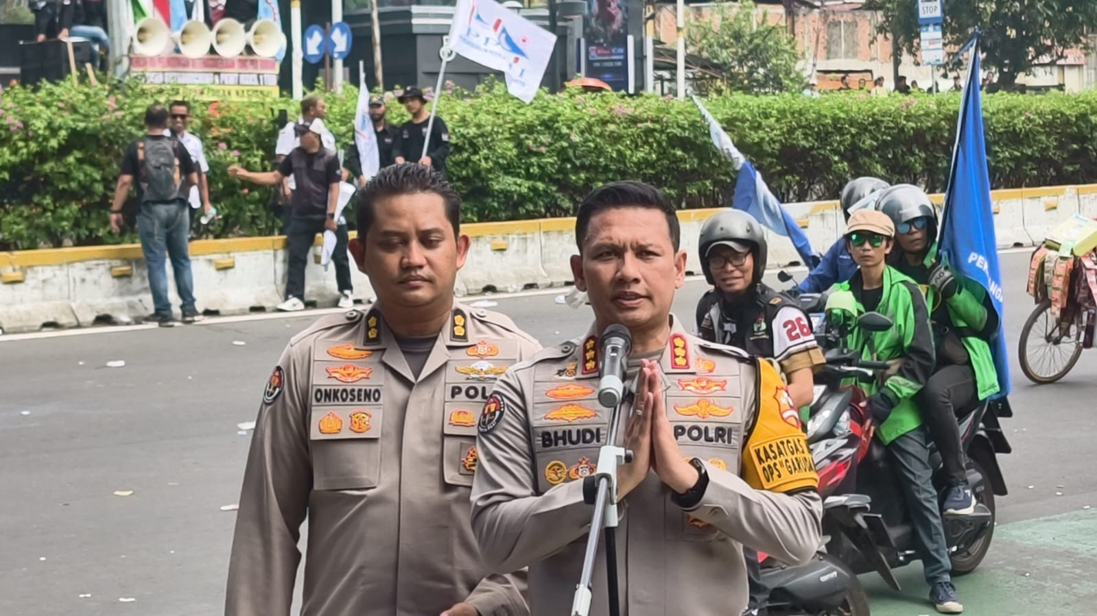 Polda Metro Jaya Apresiasi KBPBI dan KSPSI Sampaikan Aspirasi dengan Tertib