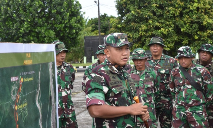 Bina Fisik Prajurit, Kodim 1710/Mimika Gelar Latihan Hanmars Program PSJM TA 2025