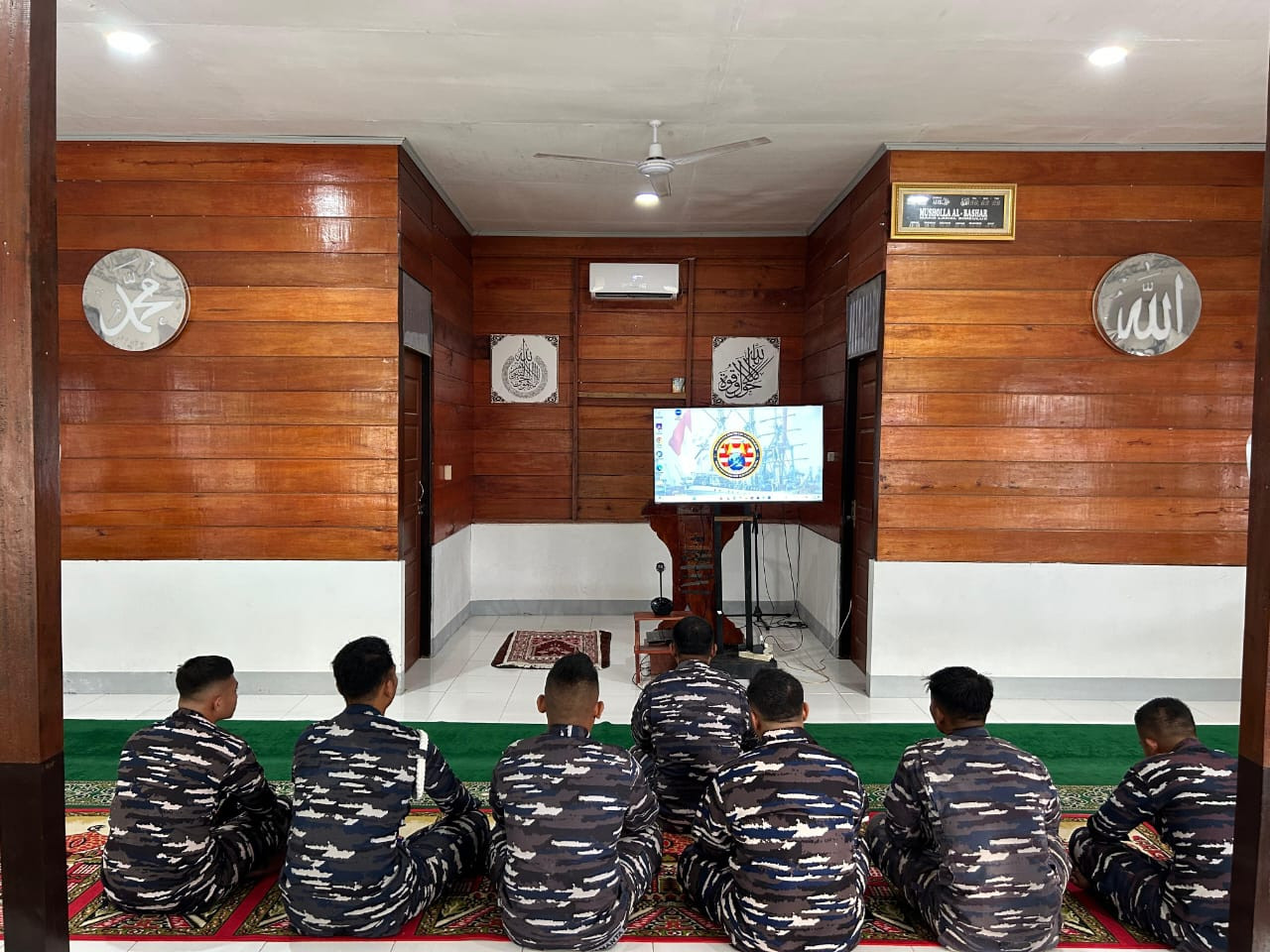 Lanal Simeulue Ikuti Kegiatan Vicon Kauseri Agama Perkuat Iman dan Menumbuhkan Semangat Cinta Tanah Air